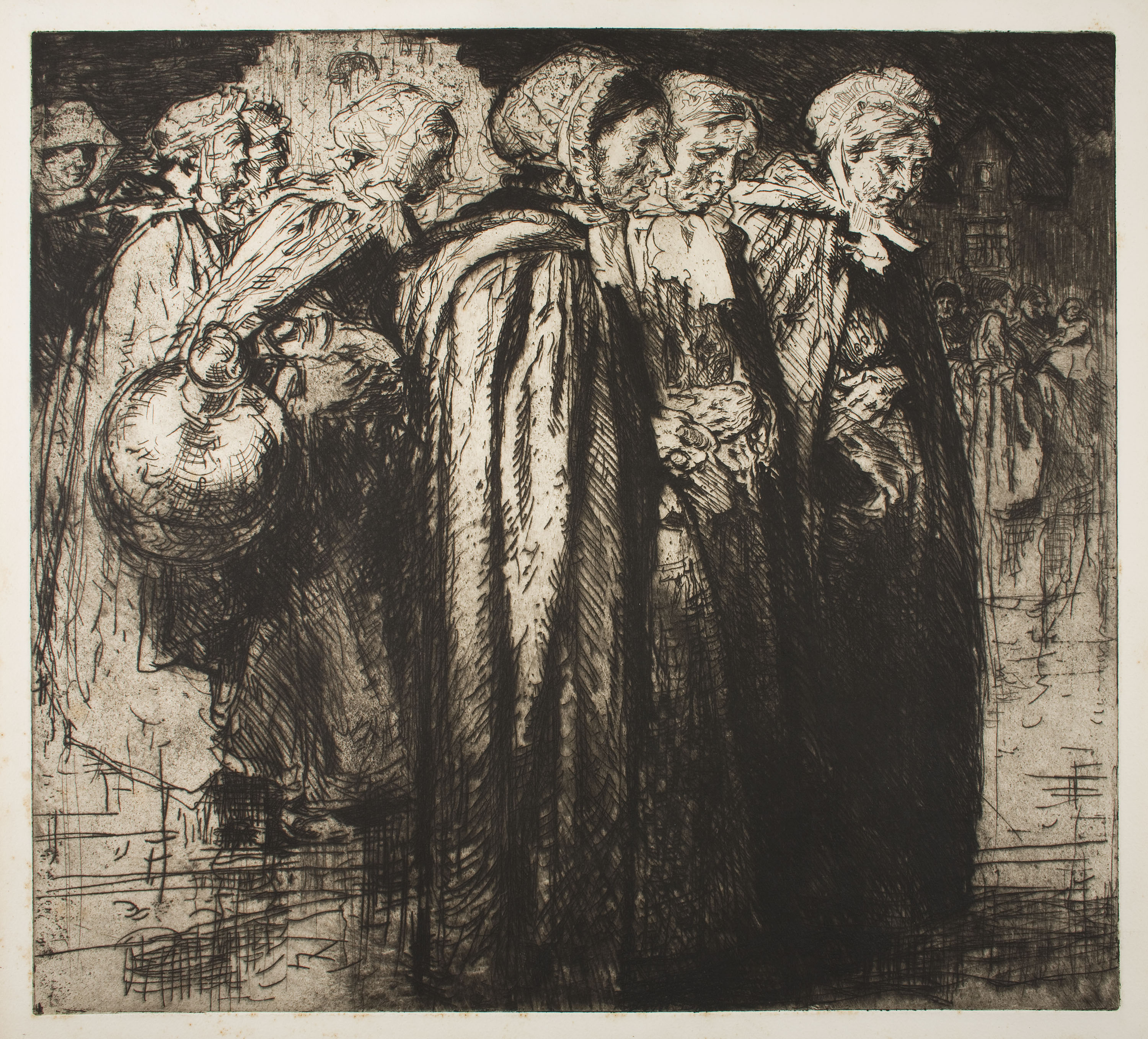 image for: Frank Brangwyn - Dones de Bruges - Cap a 1907