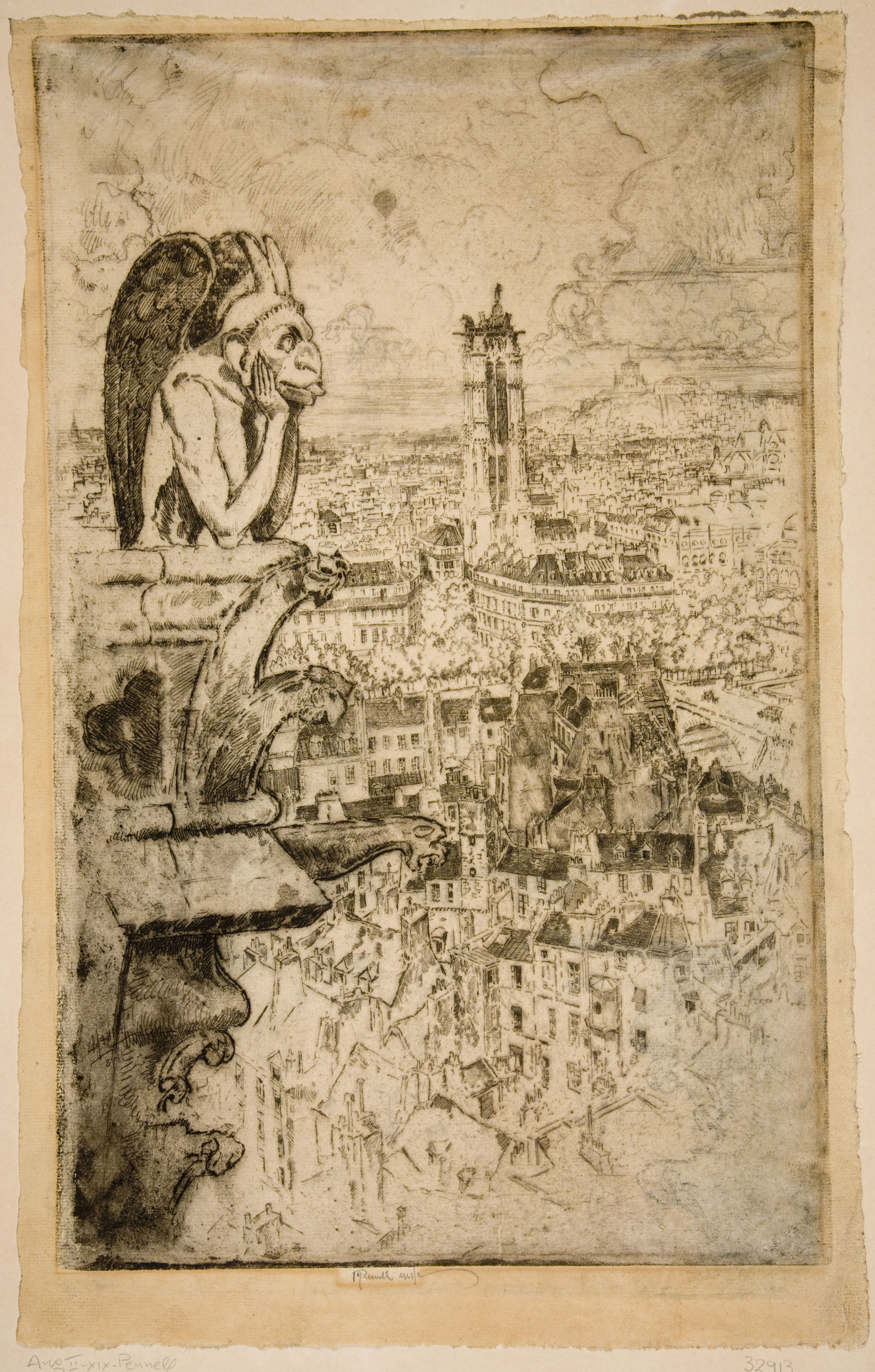 image for: Joseph Pennell - París des de Notre-Dame - Cap a 1893