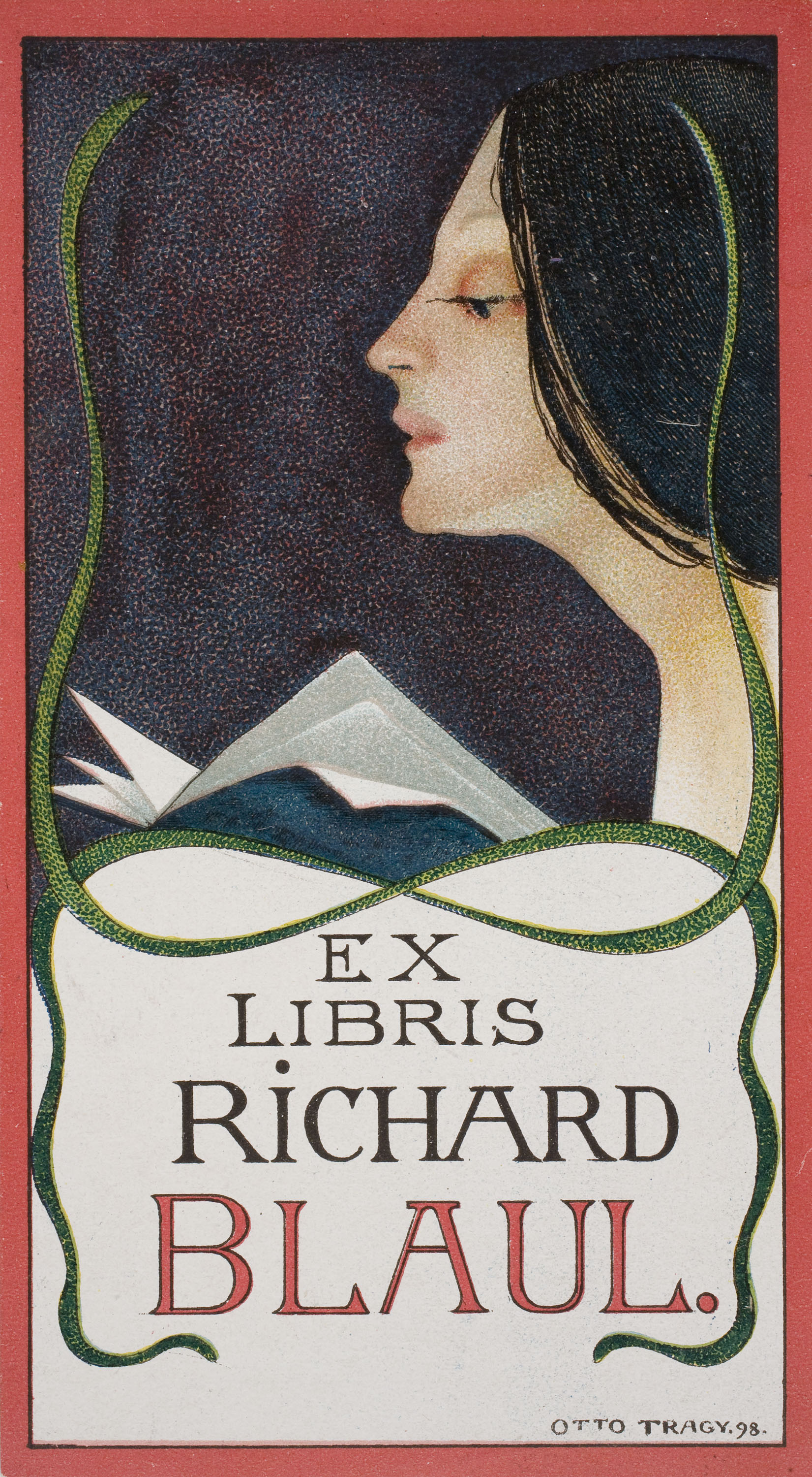 image for: Otto Tragy - Ex-libris Richard Blaul - 1898