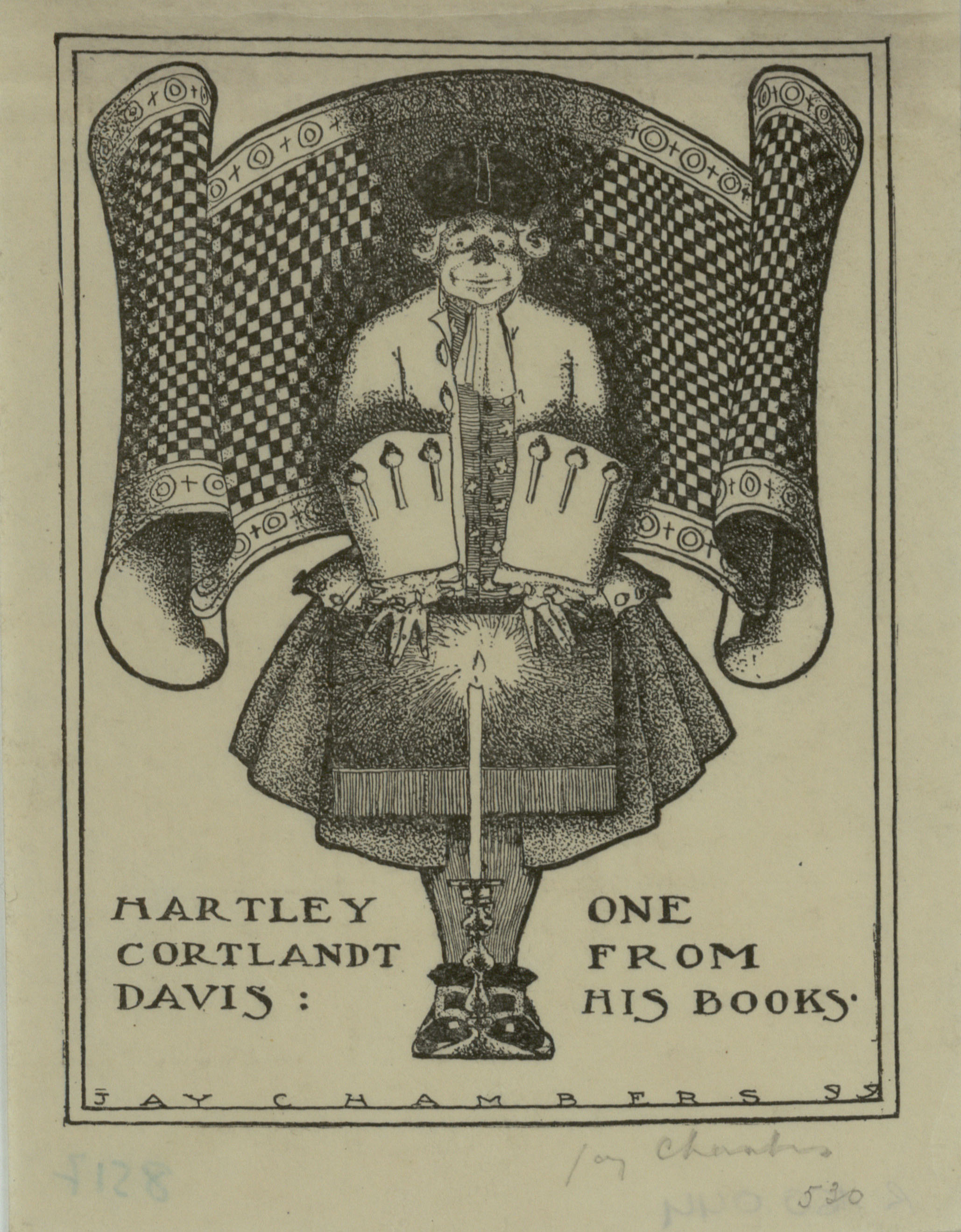image for: Jay K. Chambers - Ex-libris Martley Cortlandt Davis - 1899