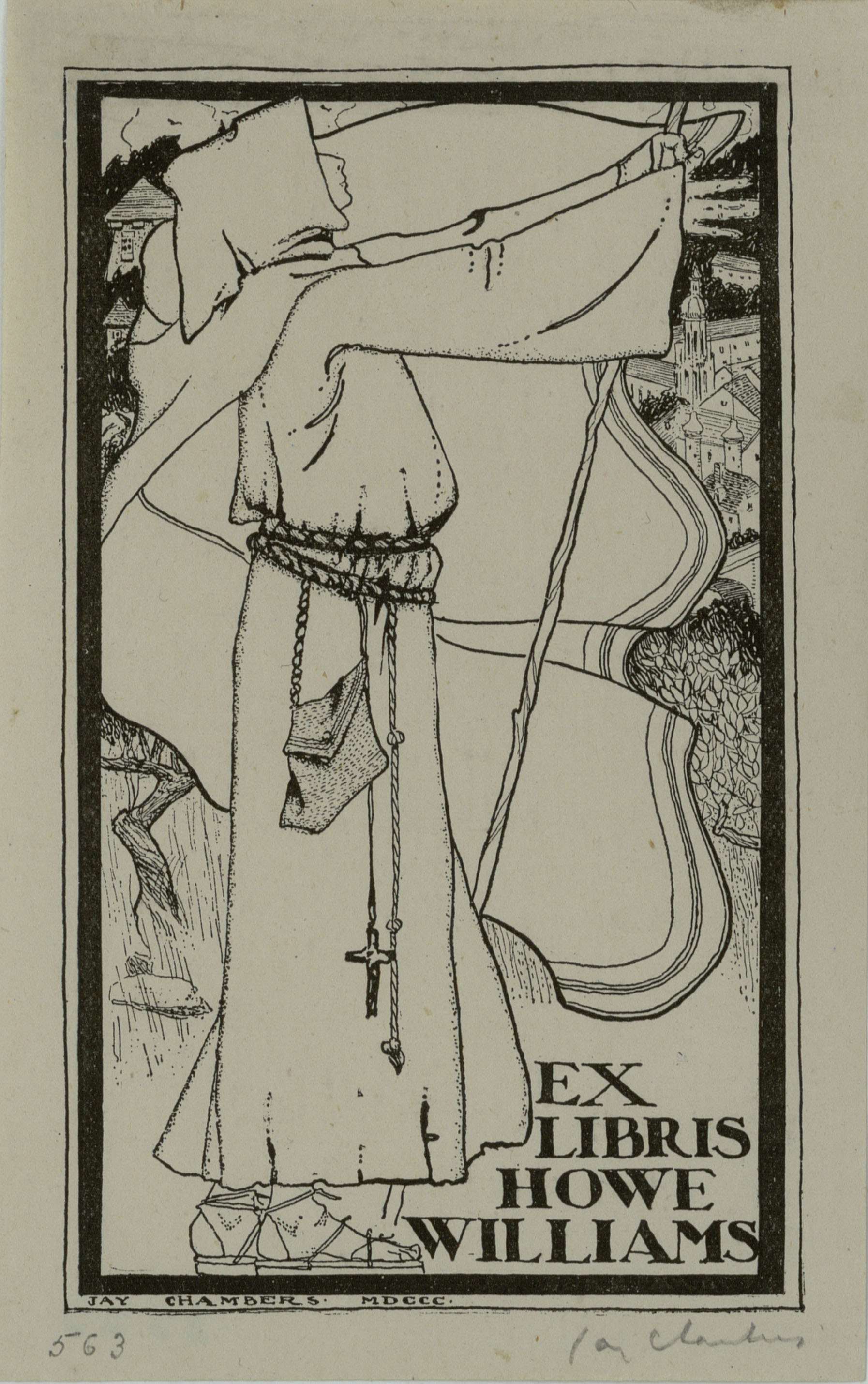 image for: Jay K. Chambers - Ex-libris Howe Williams - 1900