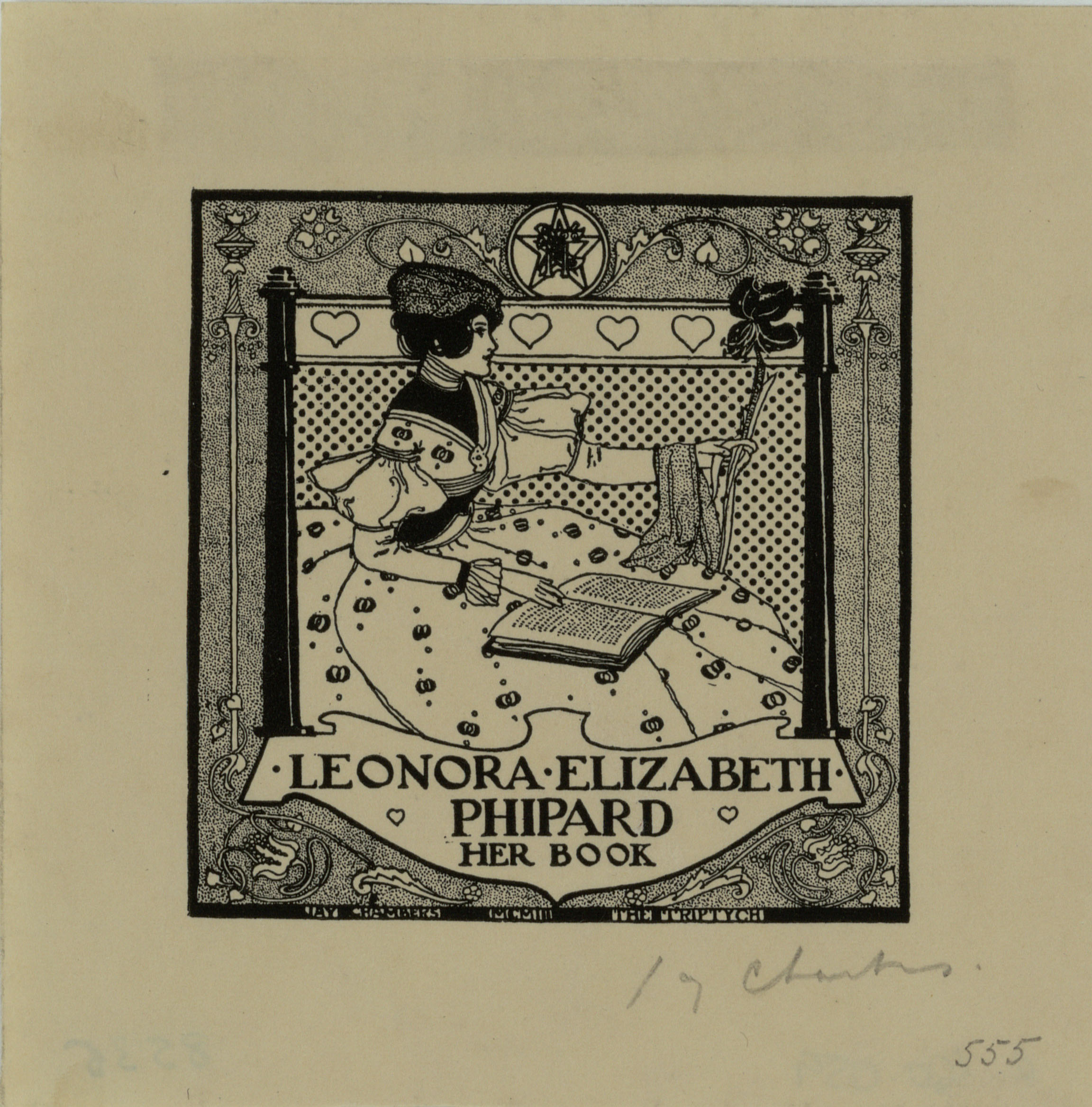 image for: Jay K. Chambers - Ex-libris Leonora Elizabeth Phipard - 1903