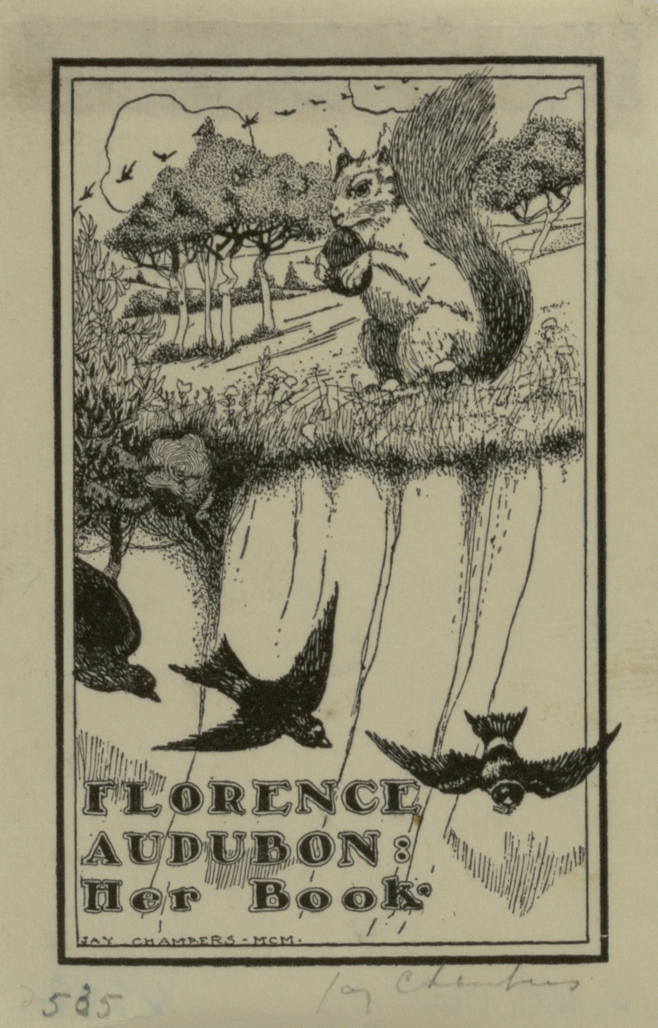 image for: Jay K. Chambers - Ex-libris Florence Audubon - 1900