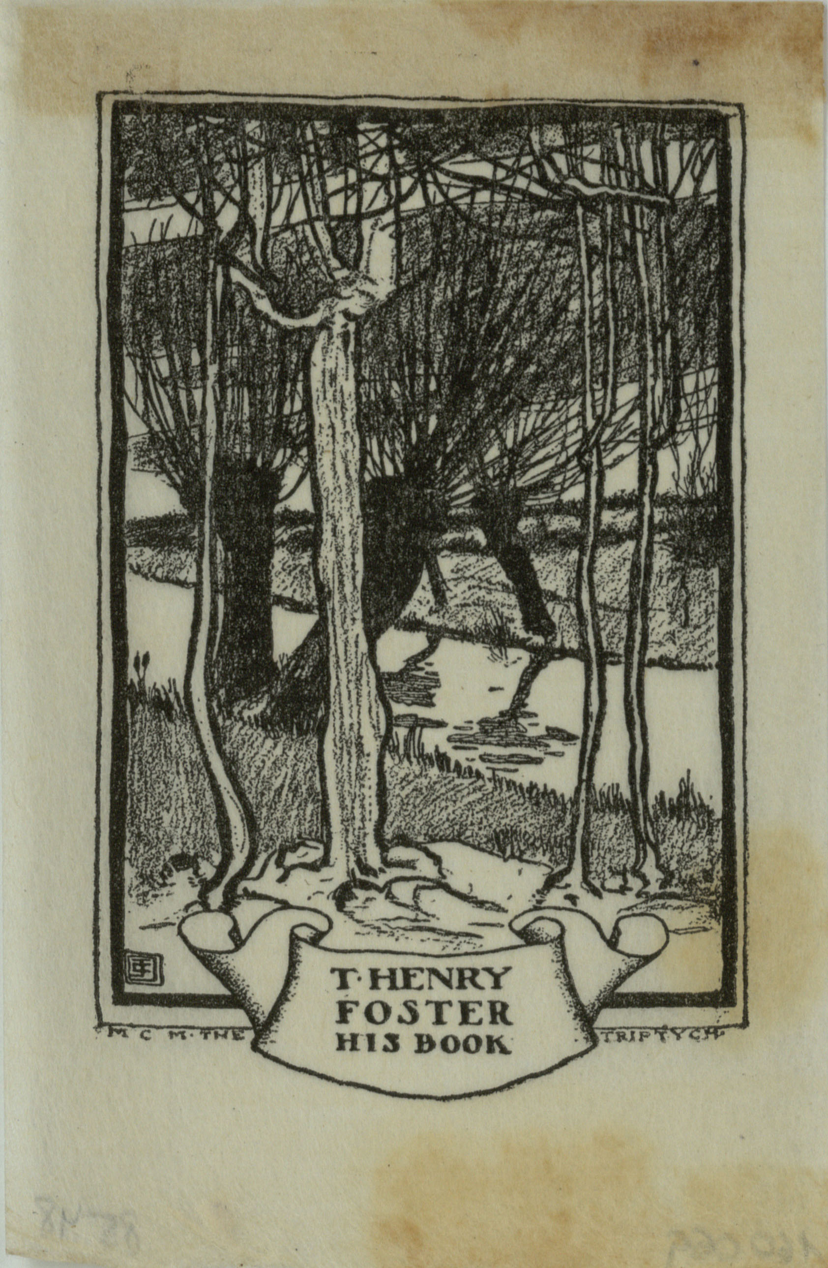 image for: Jay K. Chambers - Ex-libris T. Henry Foster - 1900