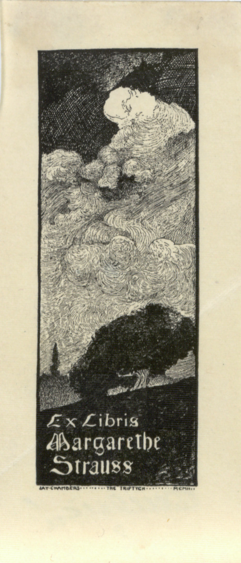 image for: Jay K. Chambers - Ex-libris Margarethe Strauss - 1904