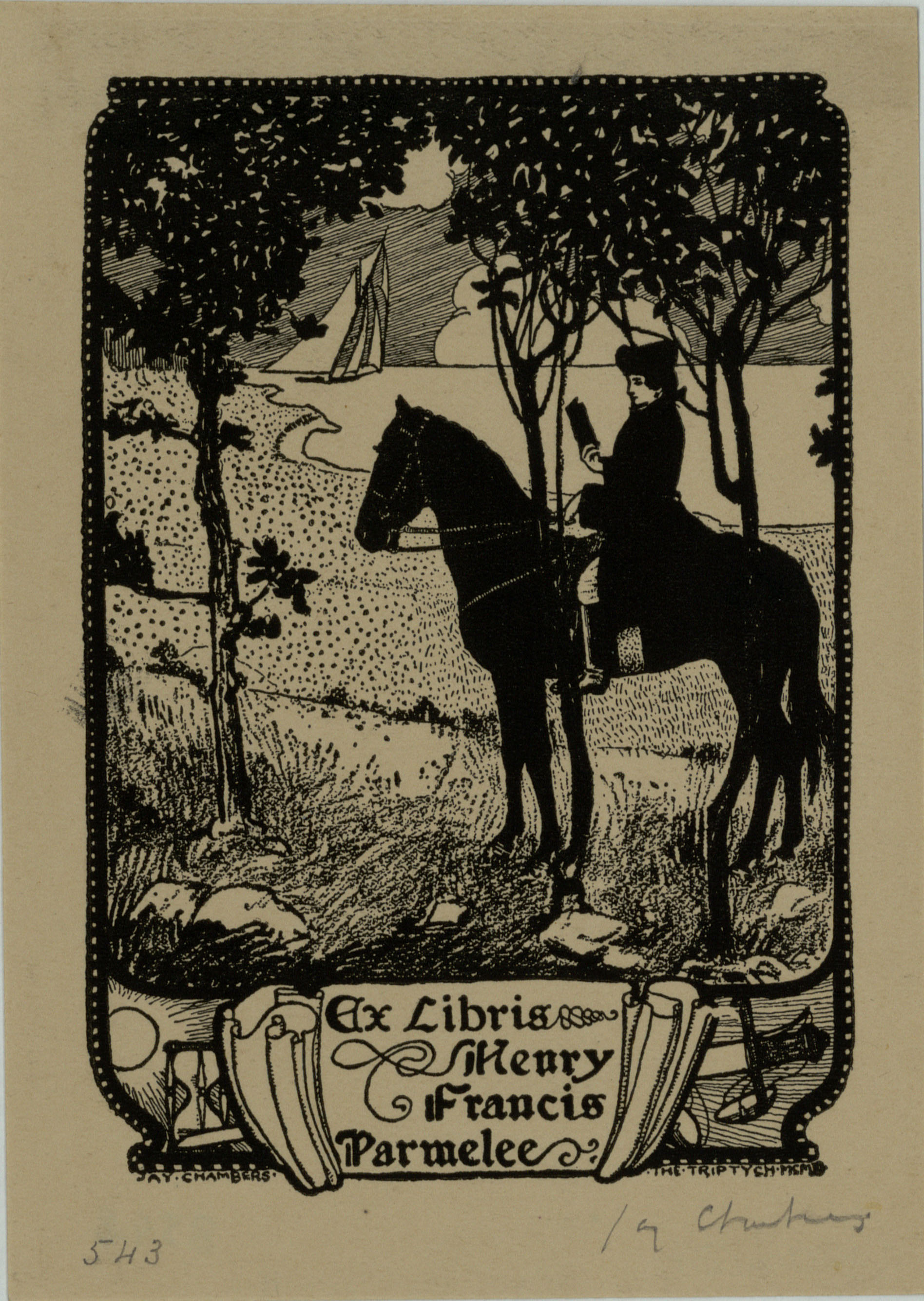 image for: Jay K. Chambers - Ex-libris Henry Francis Parmelee - 1900