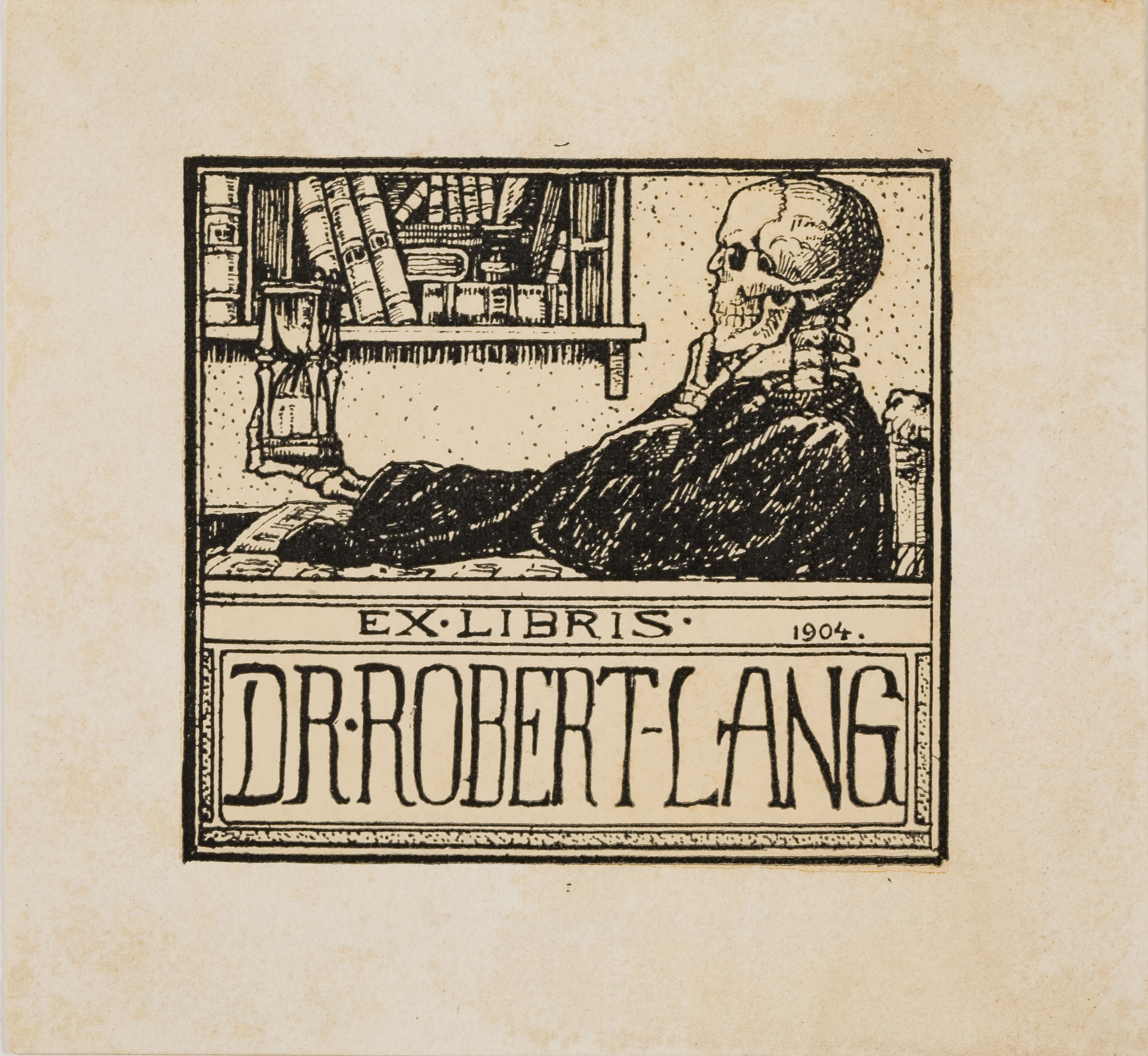 image for: Philipp Dammköhler - Ex-libris Dr. Robert Lang - 1904