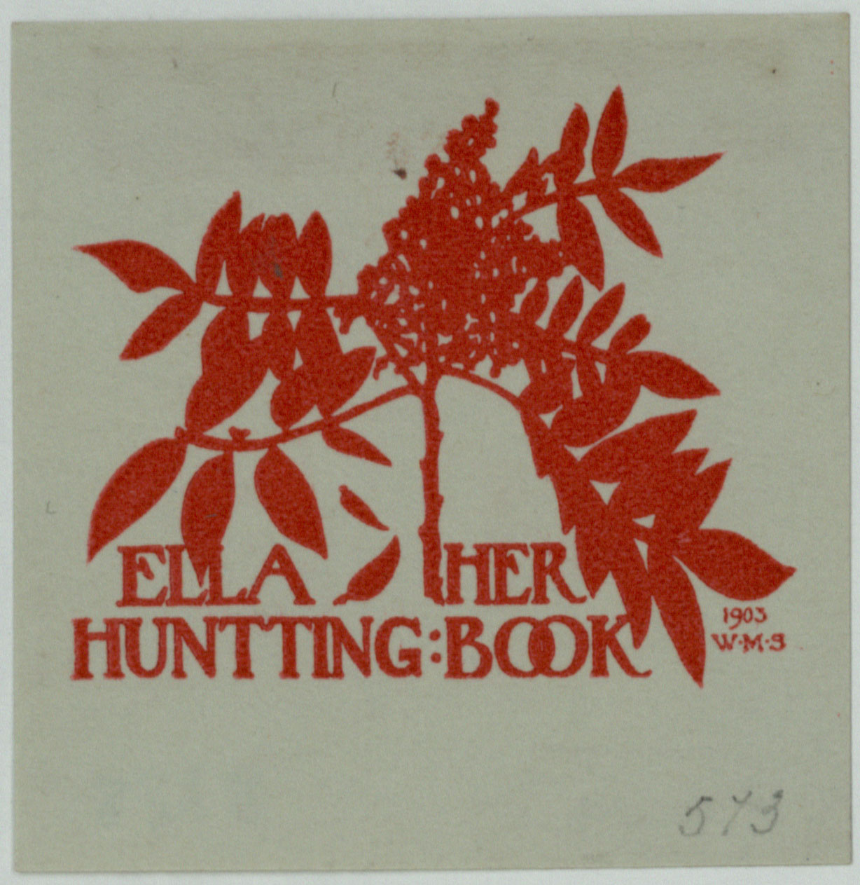 image for: Wilbur Macey Stone - Ex-libris Ella Huntting - 1903