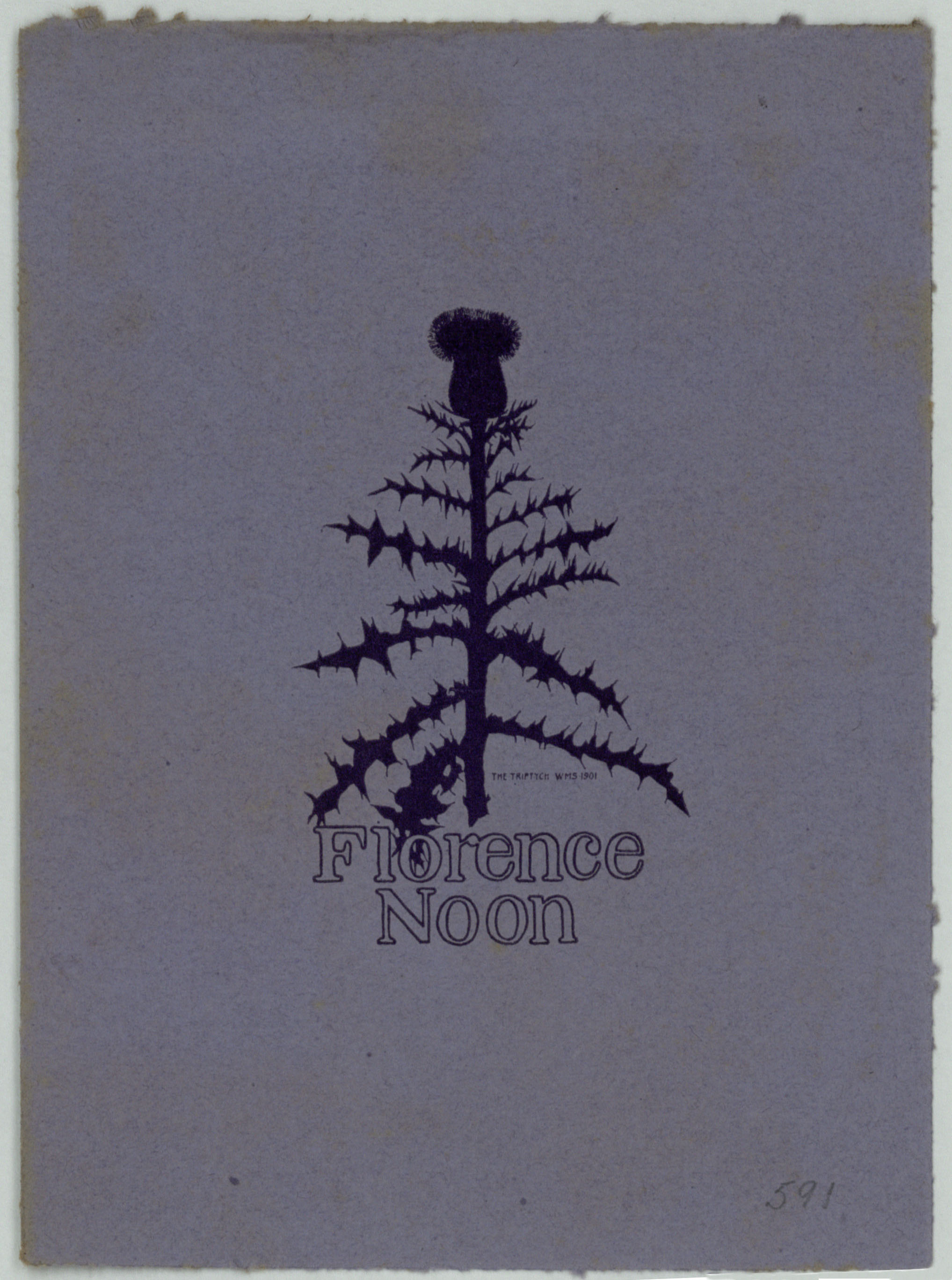 image for: Wilbur Macey Stone - Ex-libris Florence Noon - 1901