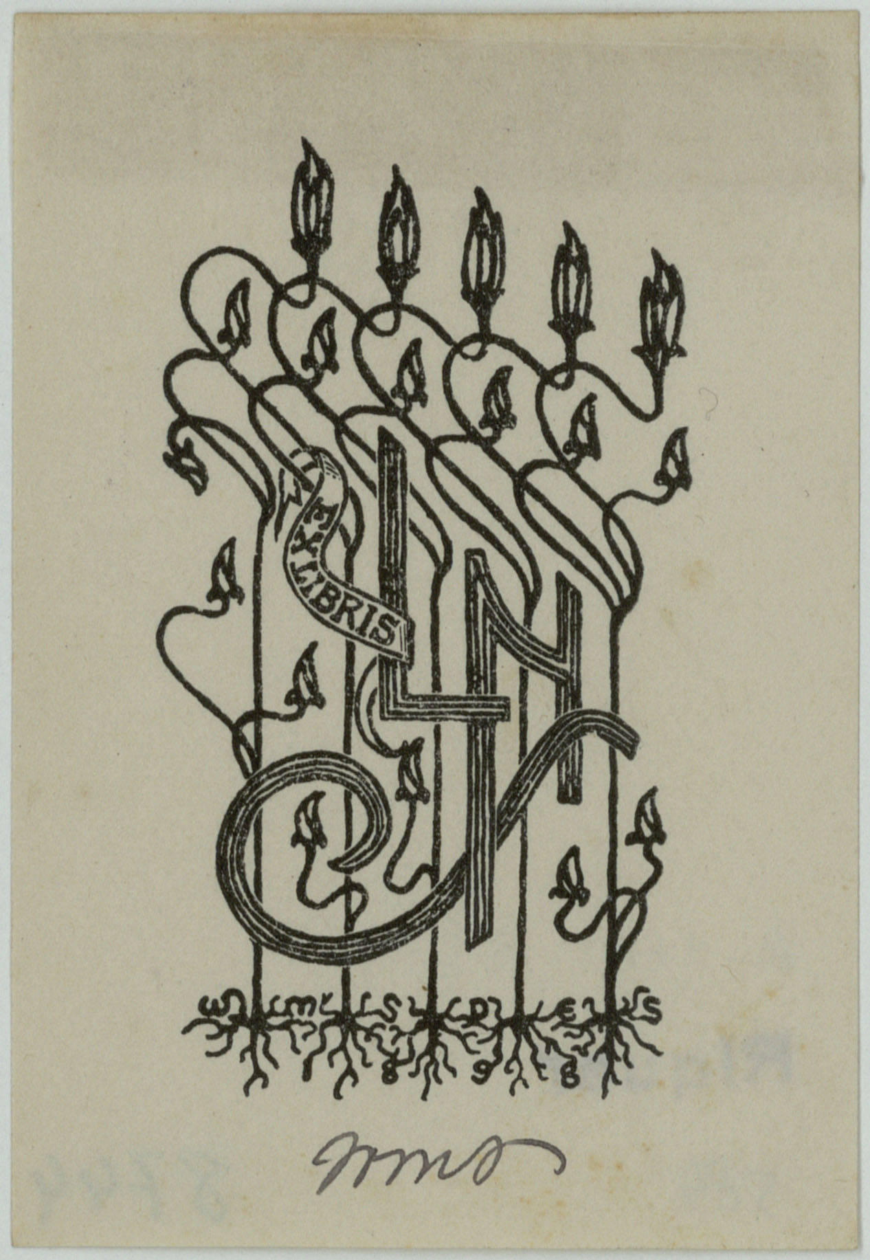 image for: Wilbur Macey Stone - Ex-libris LNS - 1898