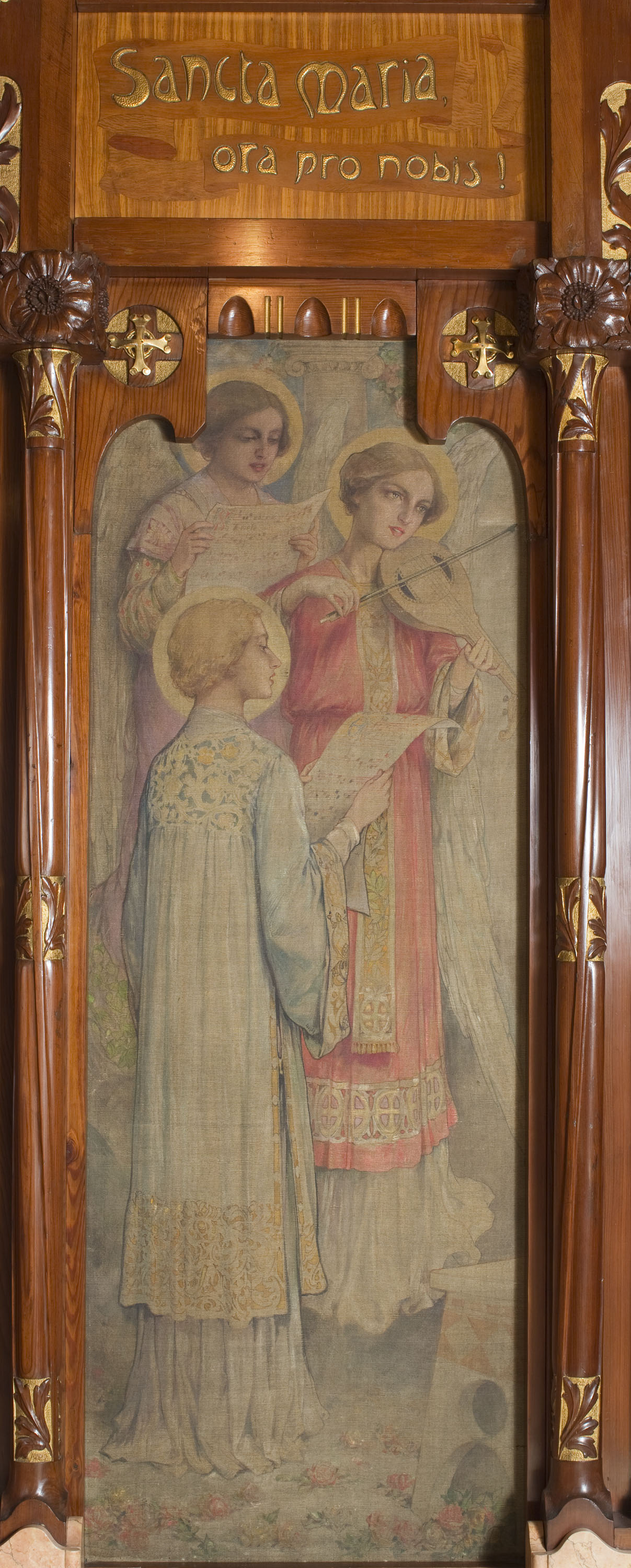 image for: Joan Busquets - «Sancta Maria» pintura lateral de l&#039;oratori Cendoya - 1905