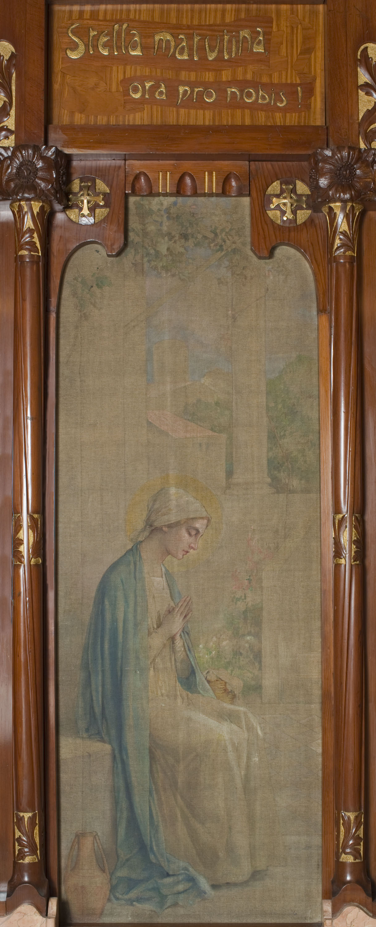 image for: Joan Busquets - «Stella Matutina» pintura lateral de l&#039;oratori Cendoya - 1905