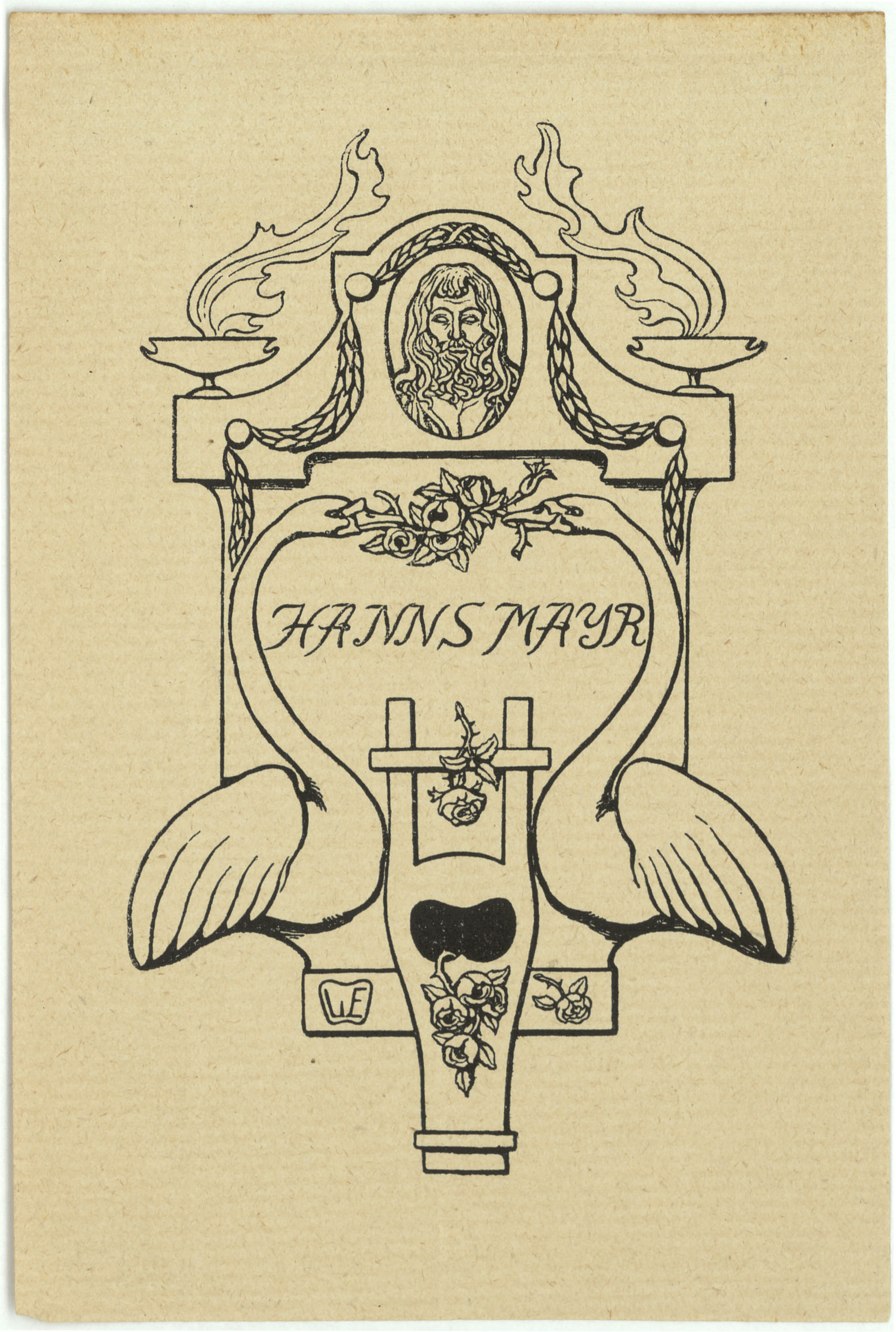 image for: Willy Ehringhausen - Ex-libris Hanns Mayr - Cap a 1900-1905