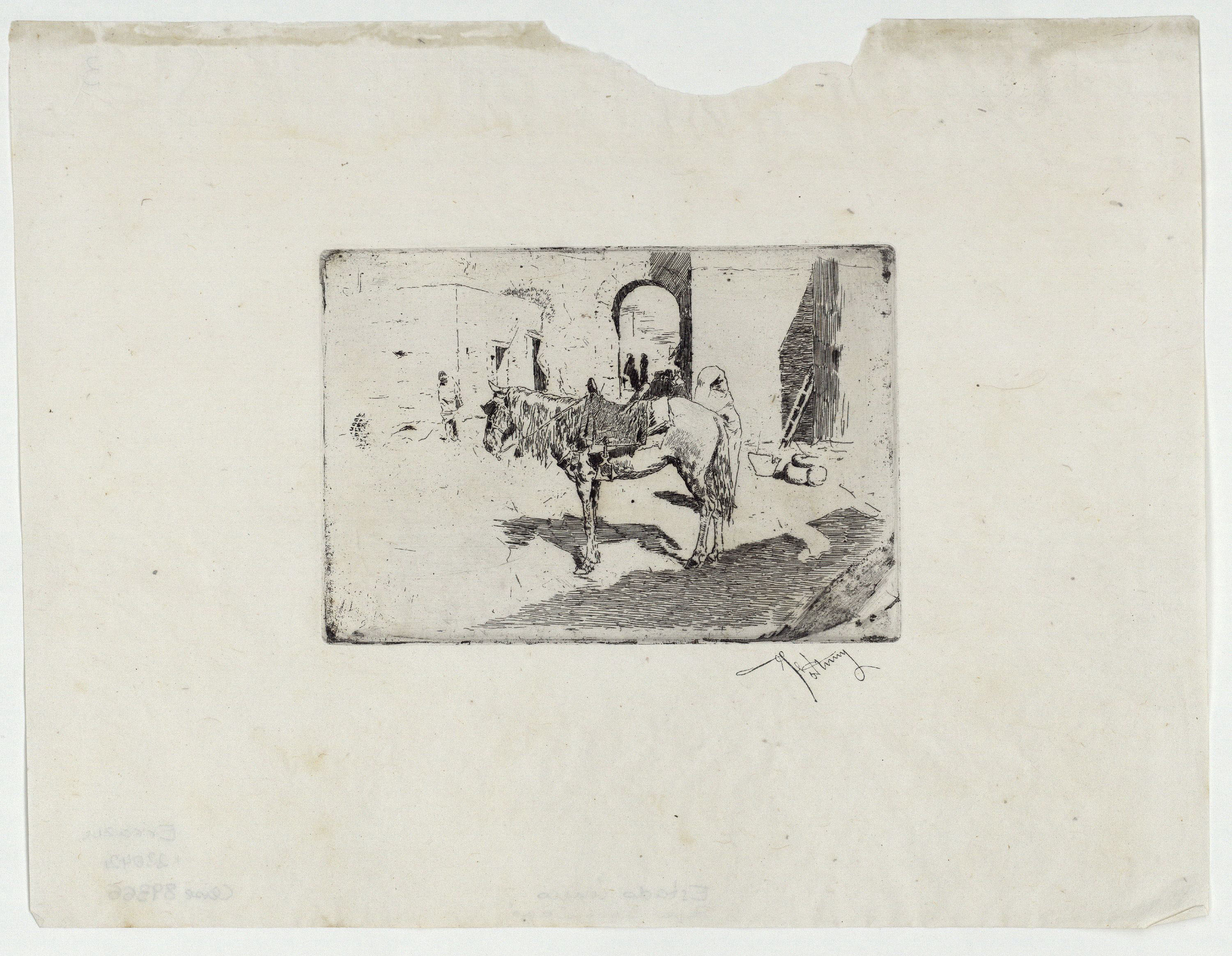 image for: Marià Fortuny - Cavall marroquí - Cap a 1873-1874