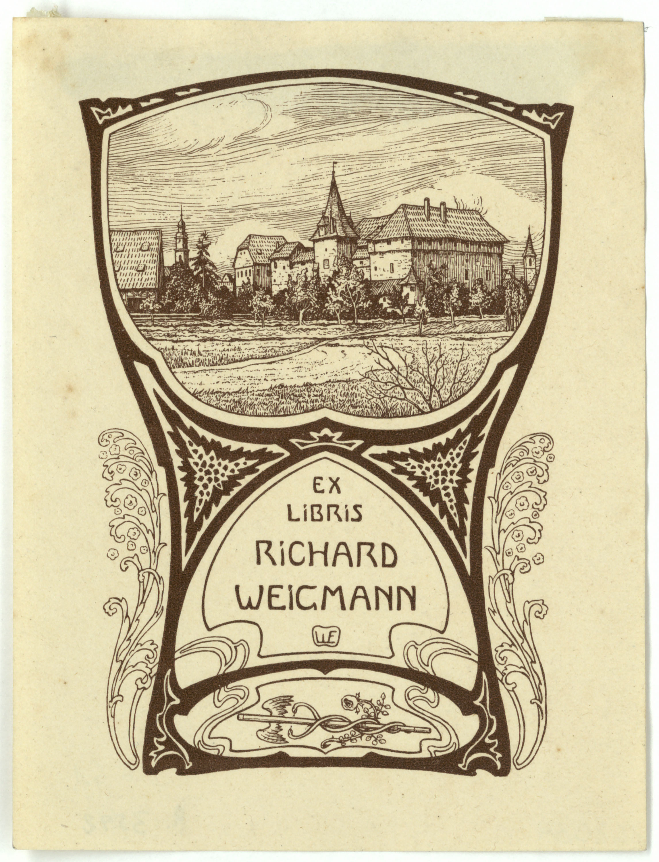 image for: Willy Ehringhausen - Ex-libris Richard Weigmann - Cap a 1900-1905