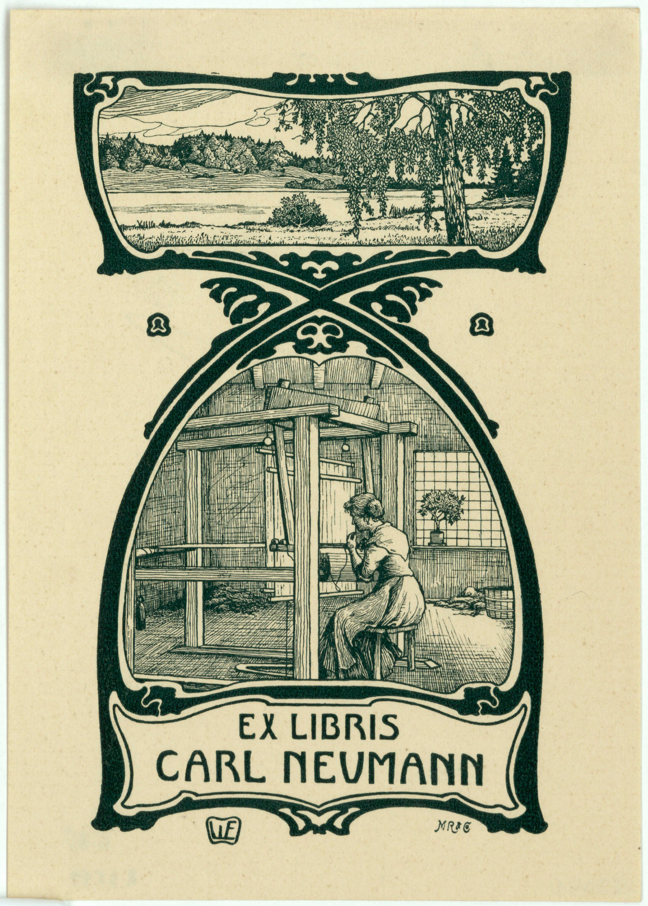 image for: Willy Ehringhausen - Ex-libris Carl Neumann - Cap a 1900-1905