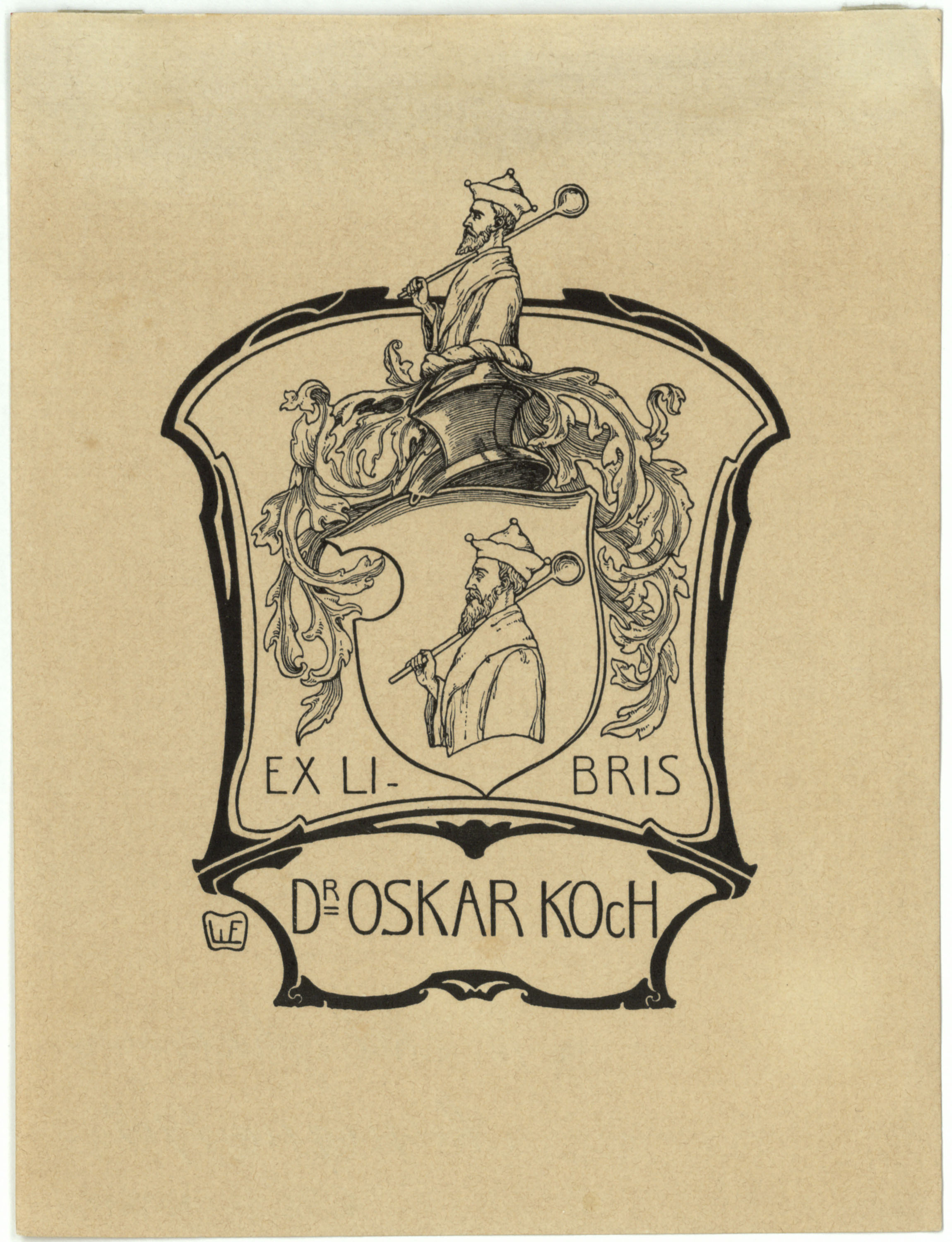 image for: Willy Ehringhausen - Ex-libris Dr. Oskar Koch - 1901