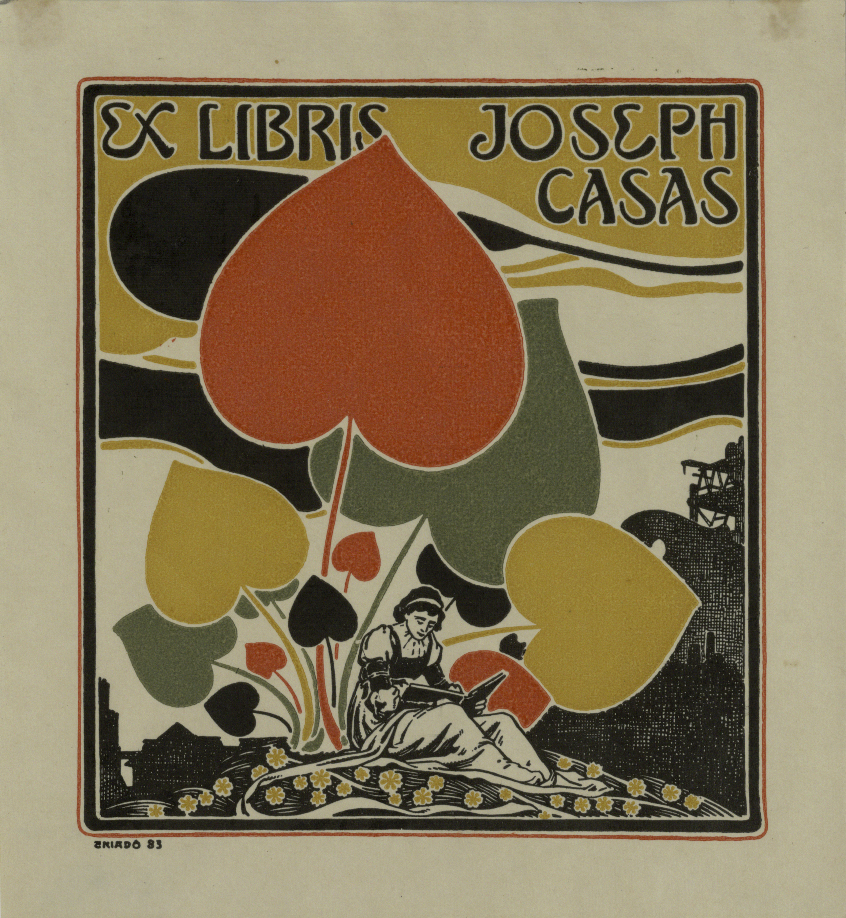 image for: Josep Triadó - Ex-libris Joseph Casas - 1905