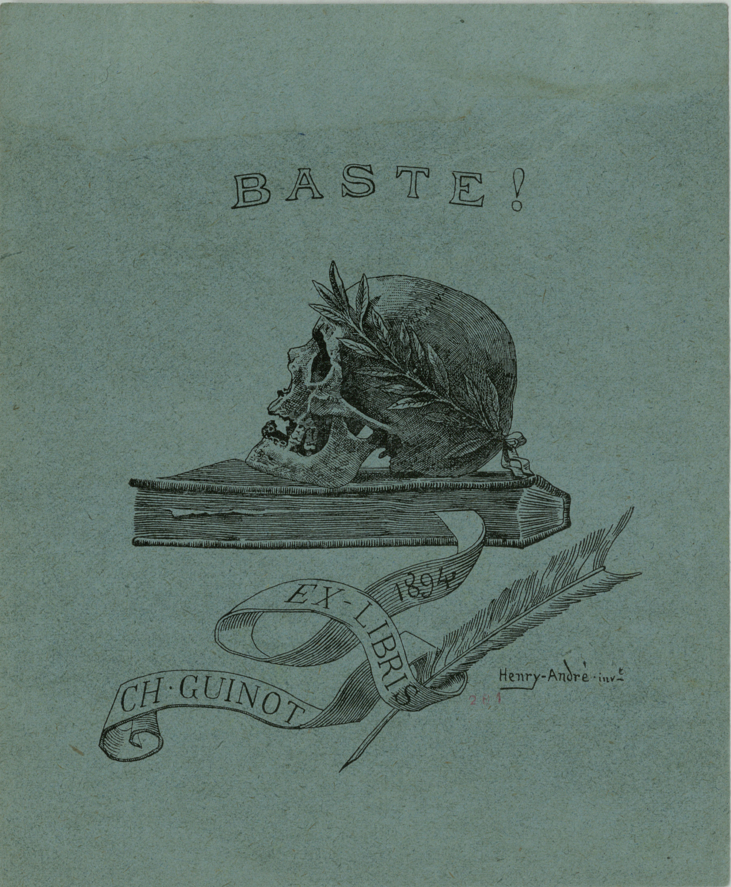 image for: Henry-André - Ex-libris Ch. Guinot - 1894