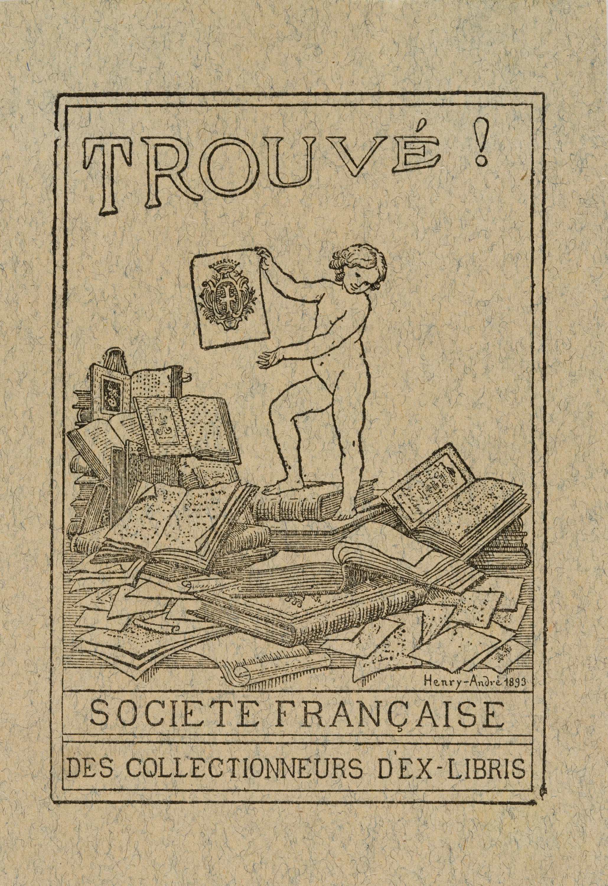 image for: Henry-André - Ex-libris Societe Française des Collectionneurs d&#039;ex-libris - 1893