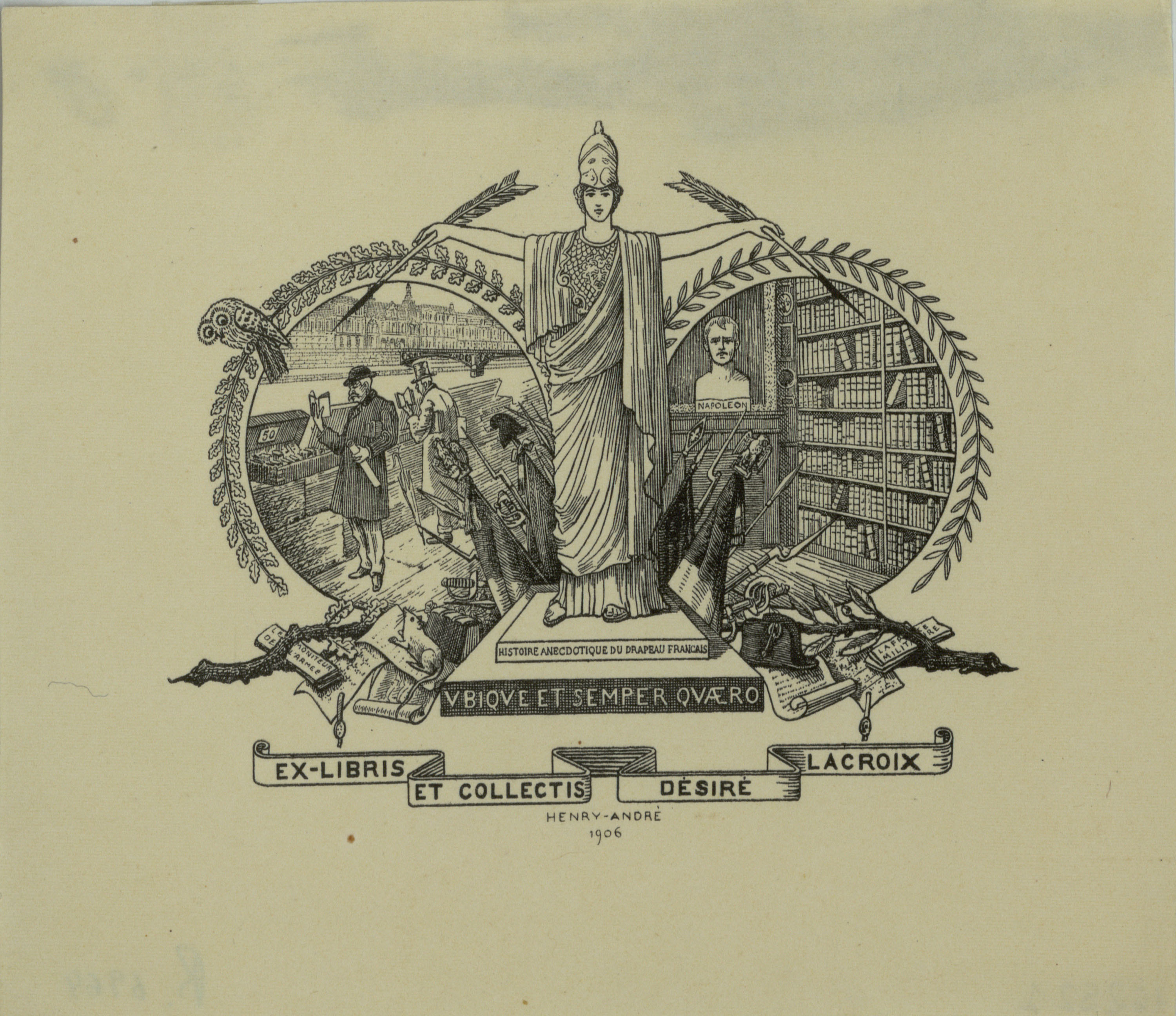 image for: Henry-André - Ex-libris et Collectis Desiré Lacroix - 1906