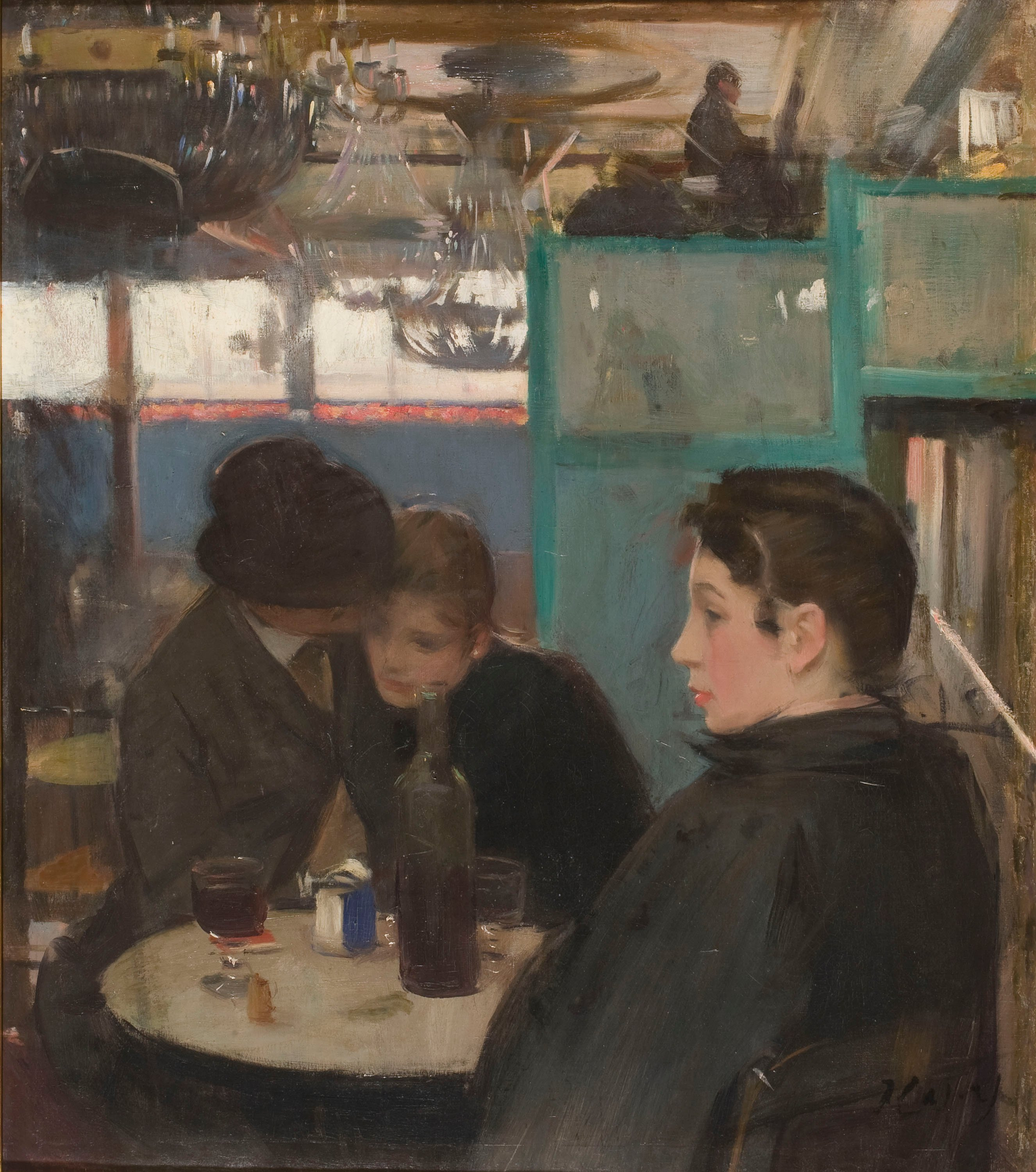image for: Ramon Casas - Interior del Moulin de la Galette - Cap a 1890-1891