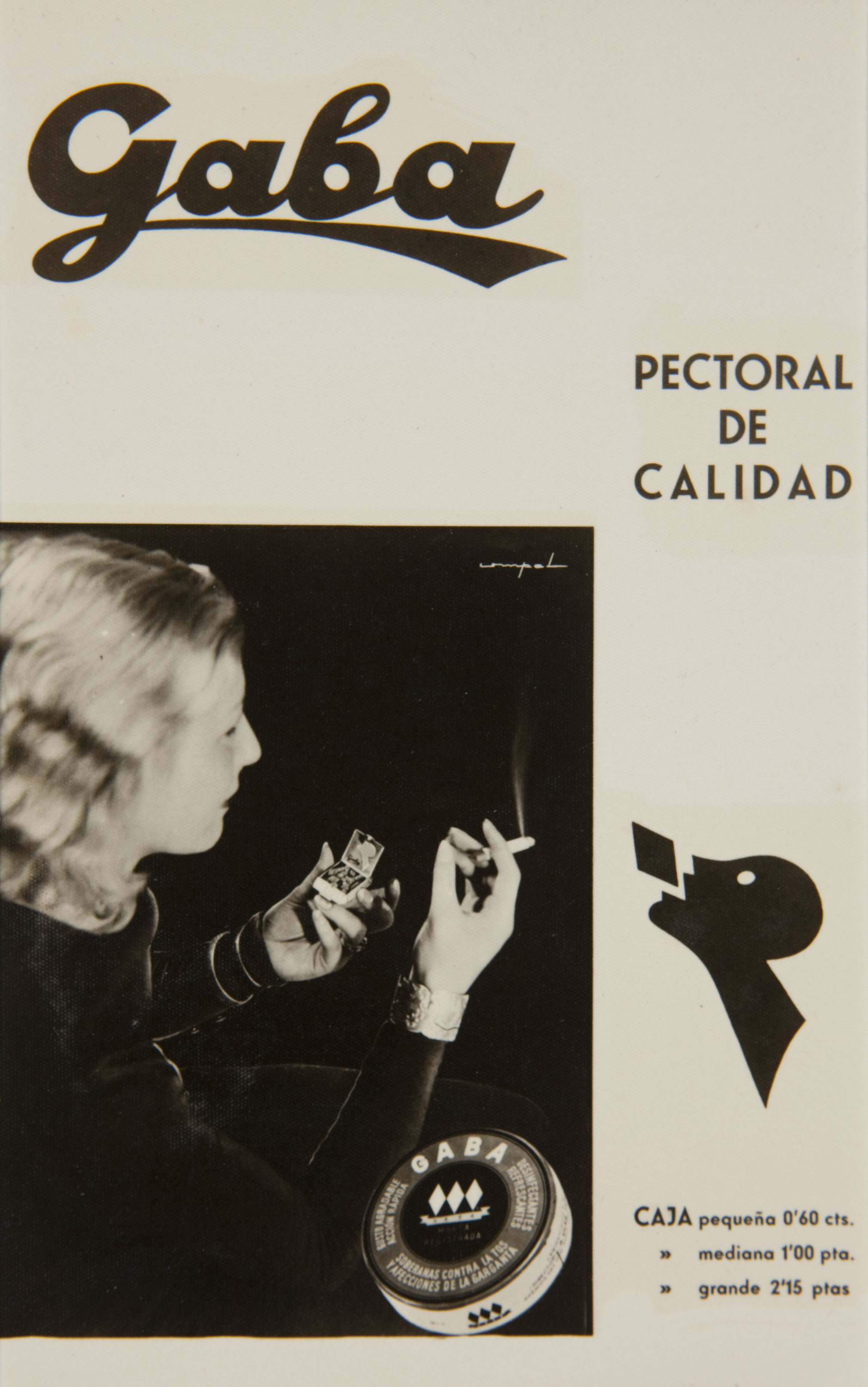 image for: COMPAL. Barcelona - Fotografia publicitària de les pastilles «Gaba» (remei pectoral) - No datat