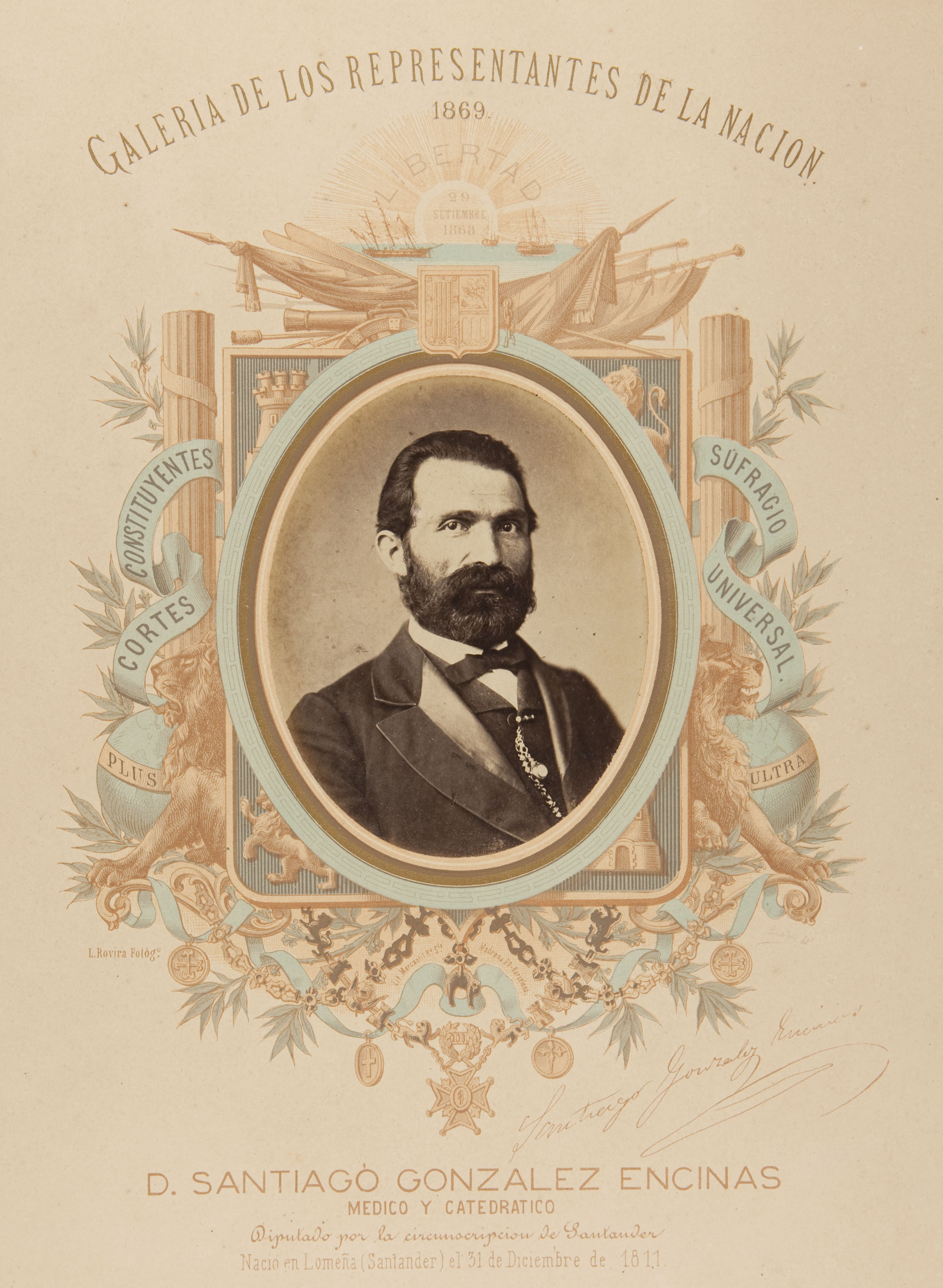image for: Leopoldo Rovira - D. Santiago González Encinas - 1869