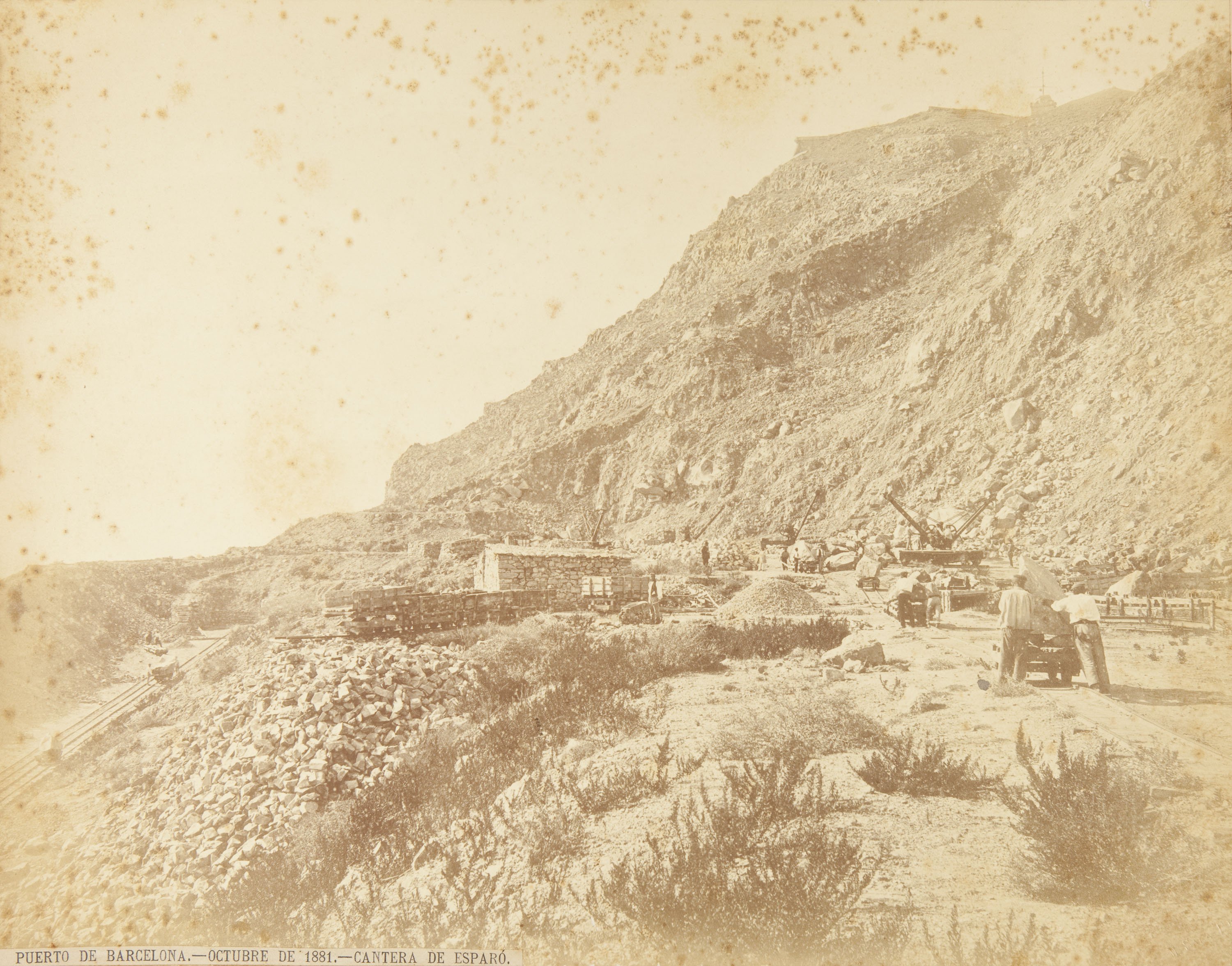 image for: Marc Sala Camarasa - Puerto de Barcelona. Octubre de 1881. Cantera de Esparó - Octubre de 1881