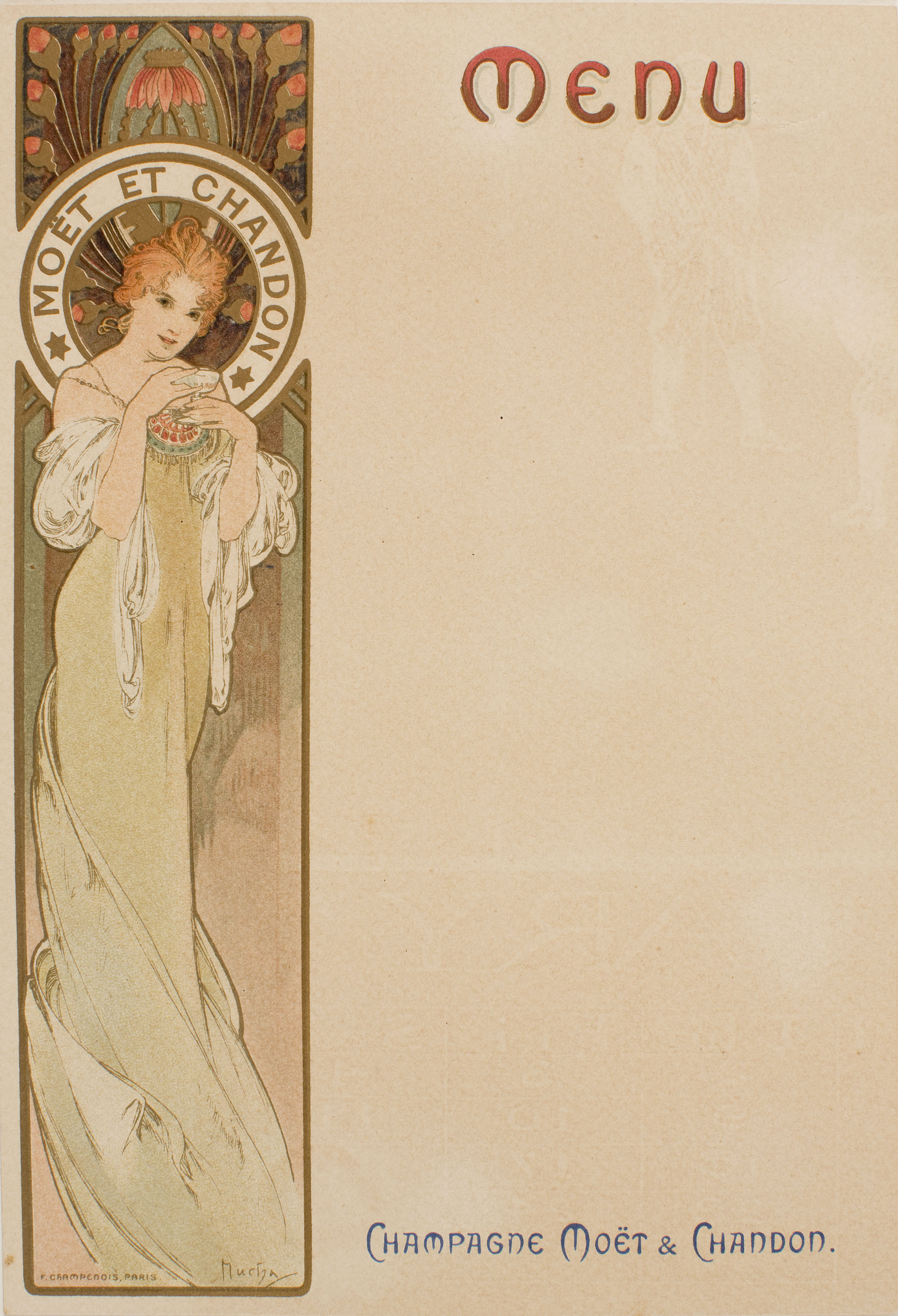 image for: Alphonse-Marie Mucha - Menu - Cap a 1897