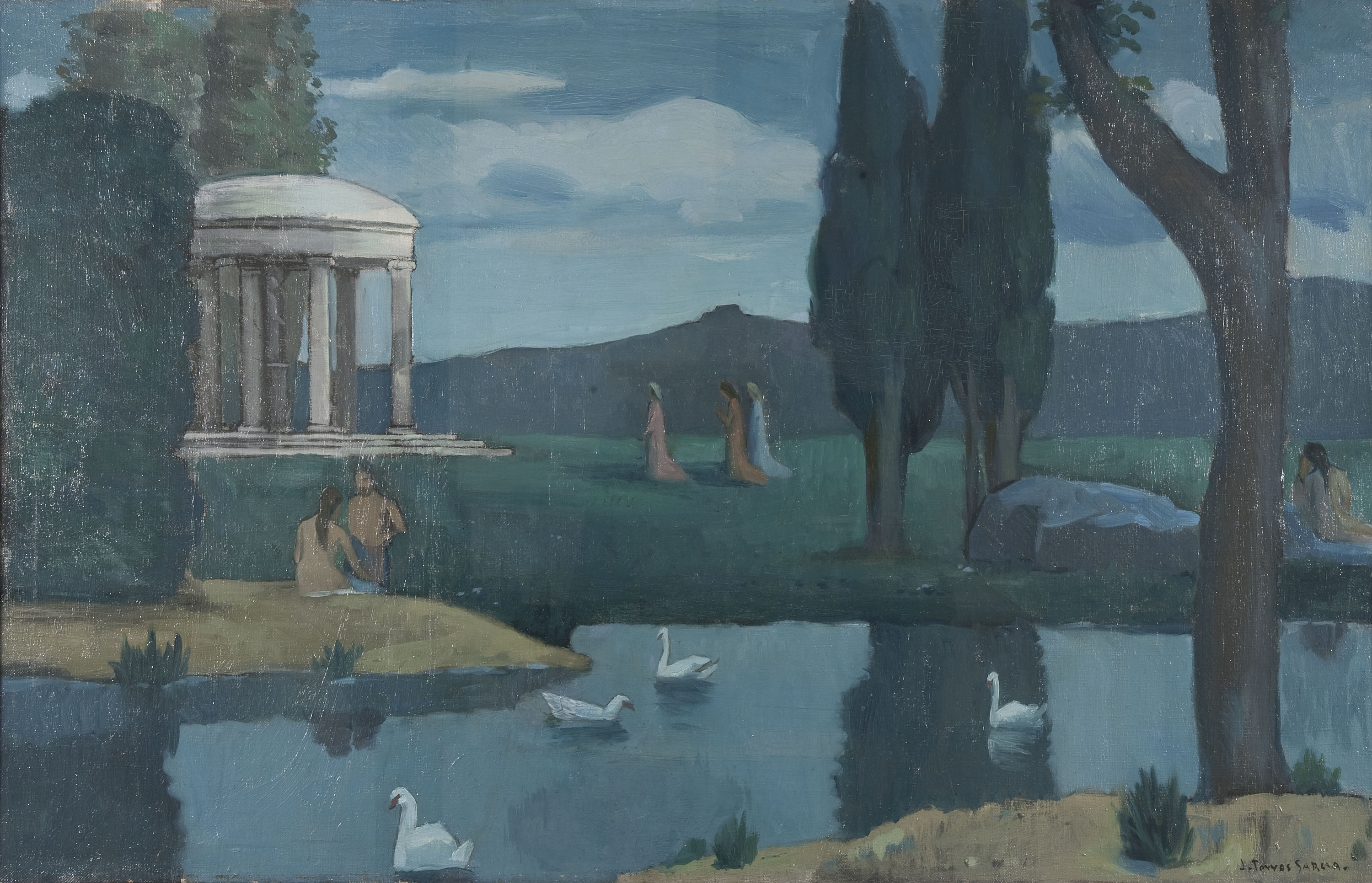 image for: Joaquim Torres-García - Temple a les nimfes - Cap a 1901-1911