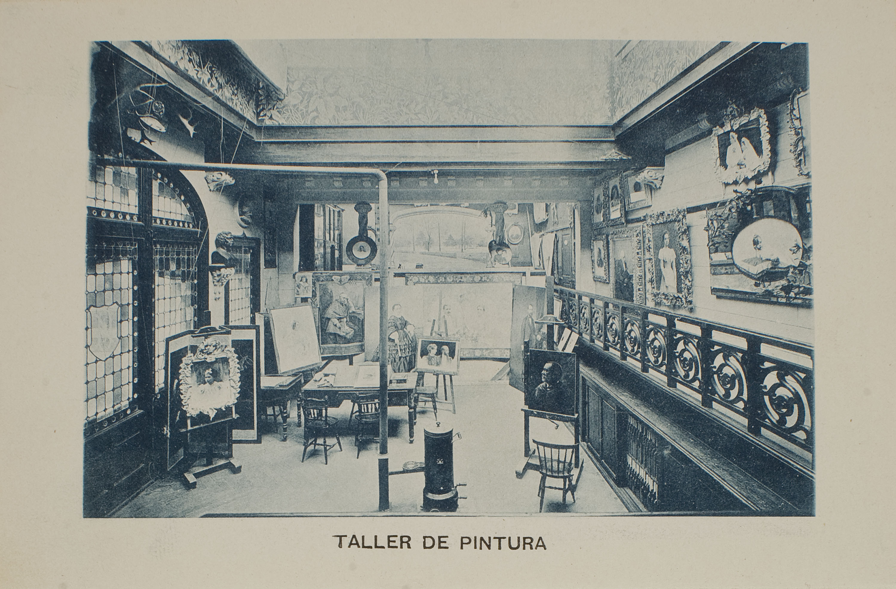 image for: Napoleón. Establecimiento de daguerrotipo y fotografía. Barcelona - Estudi Fotogràfic Napoleón. Taller de pintura - 1895