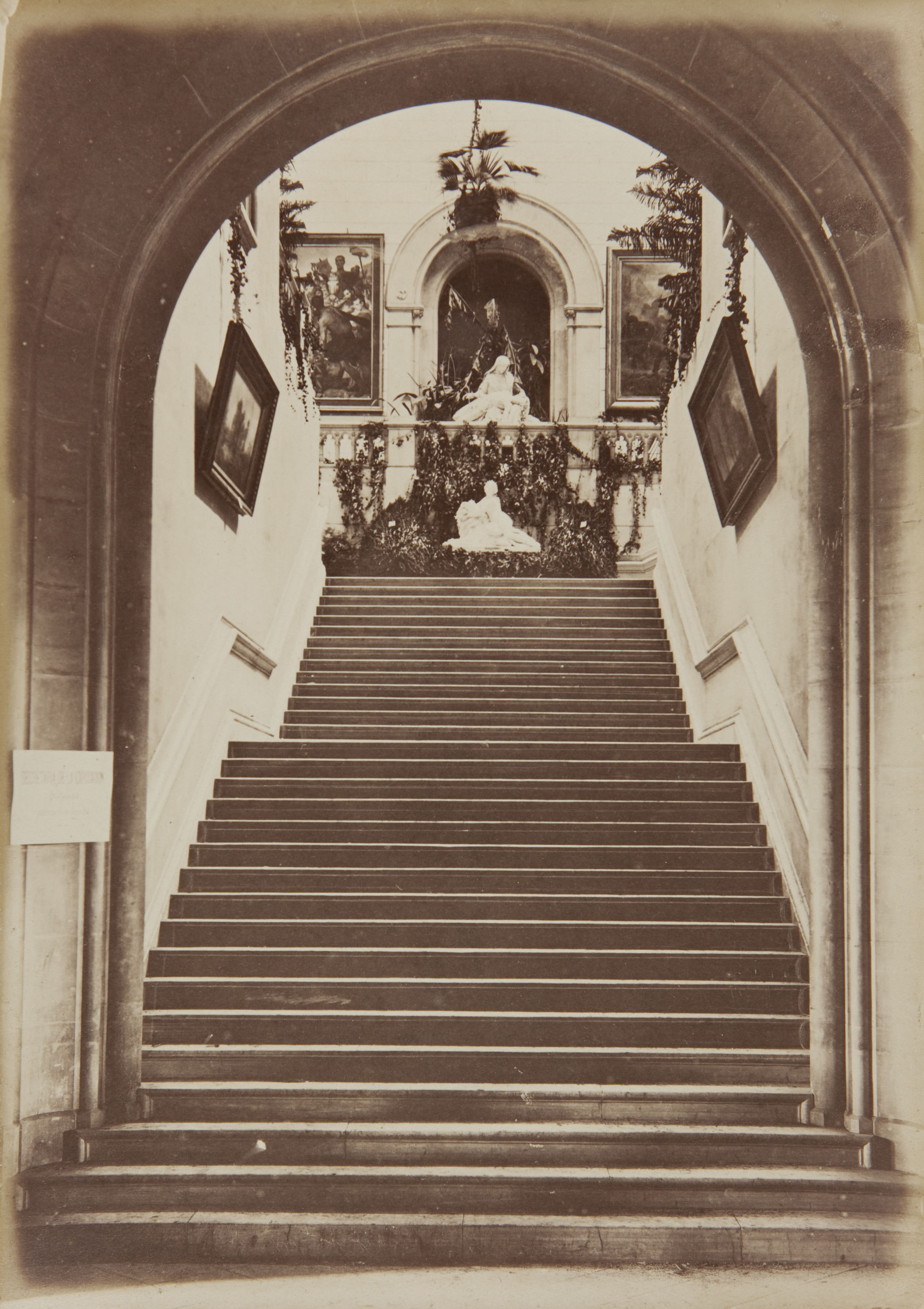 image for: Joan Martí  - Escalera principal, primer tramo [de la Universitat de Barcelona] - 1877