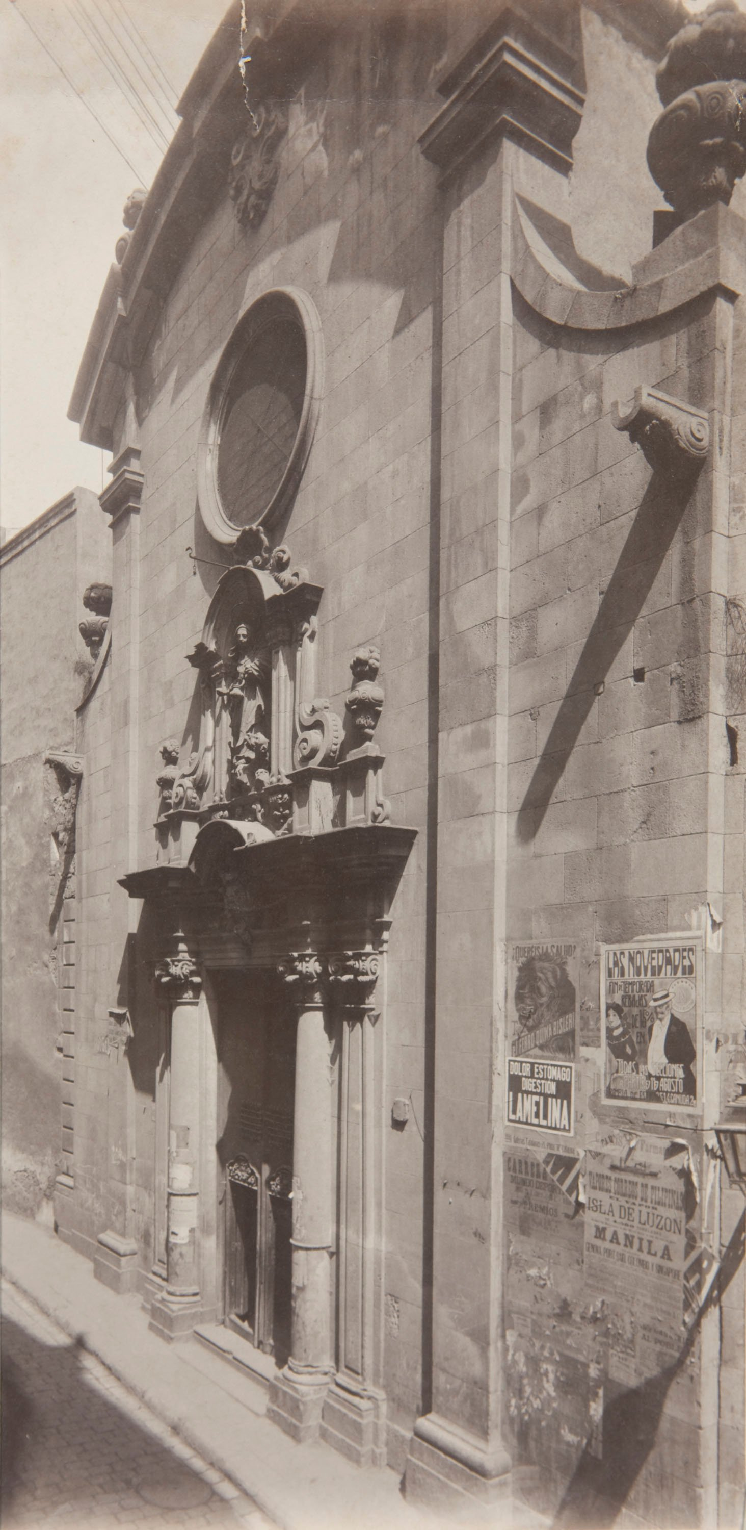image for: Adolf Mas  - Façana de l&#039;església de Santa Marta de Barcelona - Anterior a 1911