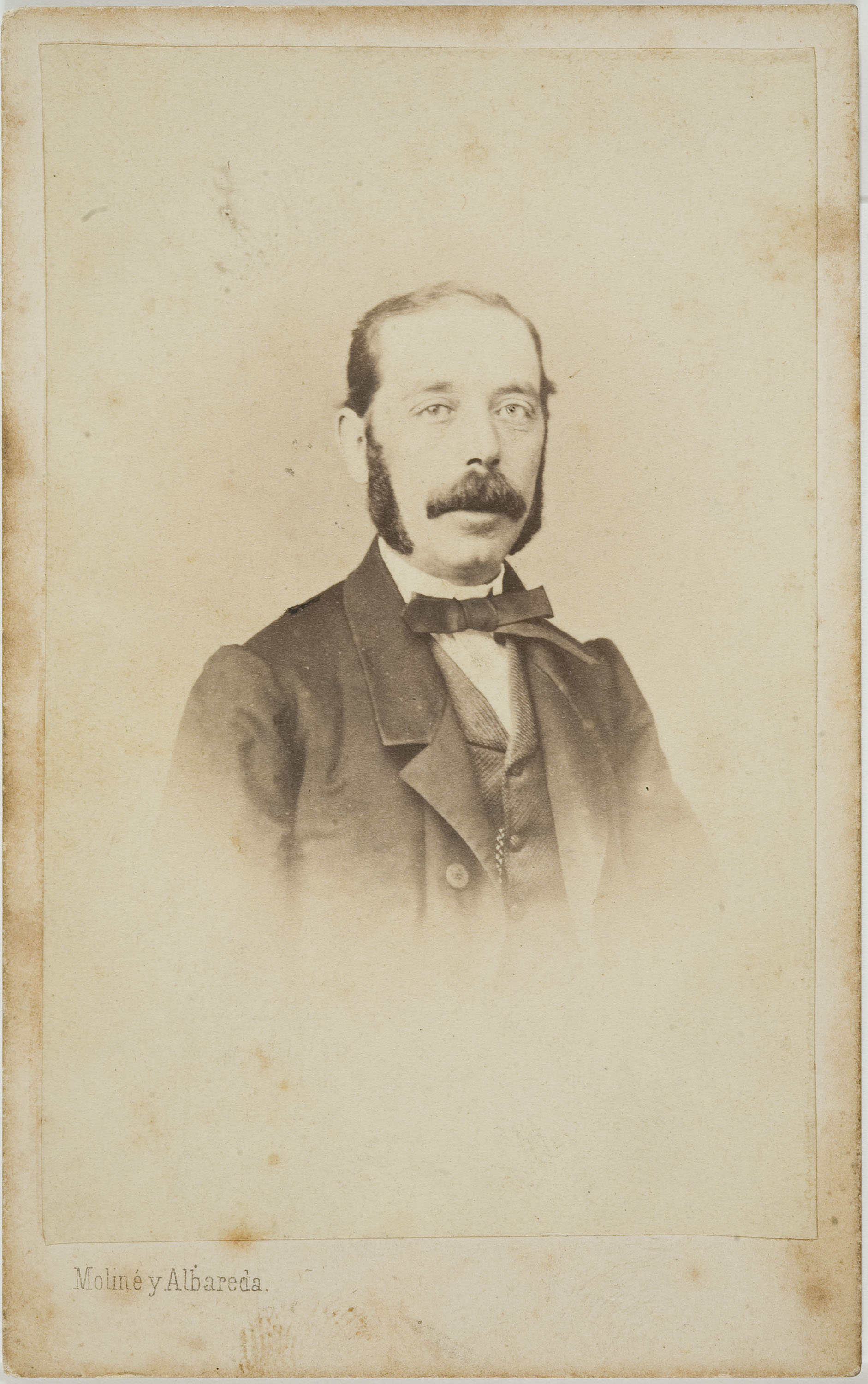 image for: Moliné y Albareda. Barcelona - Retrat d&#039;home - Cap a 1860