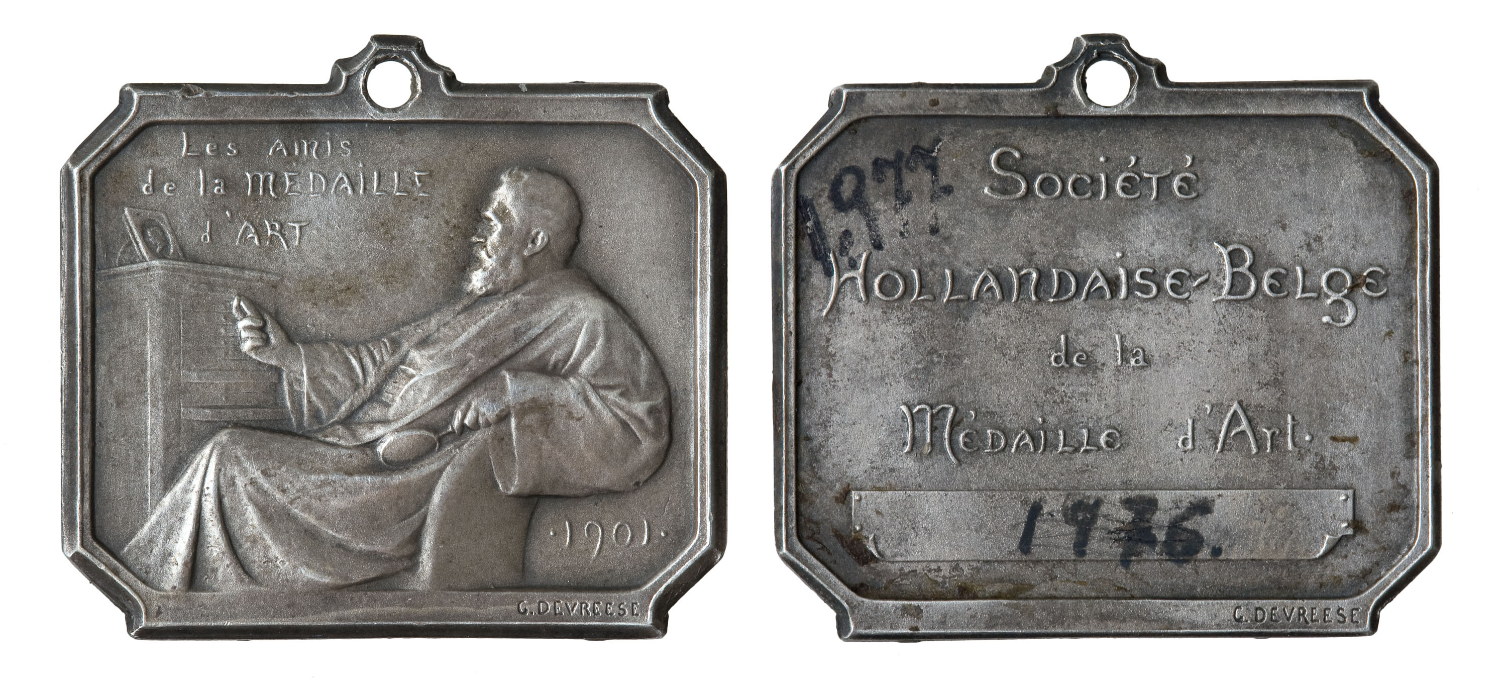 image for: Godefroid Devreese - Société hollandais-belge de la medaille d&#039;Art (Els amics de la medalla d&#039;art) - 1901
