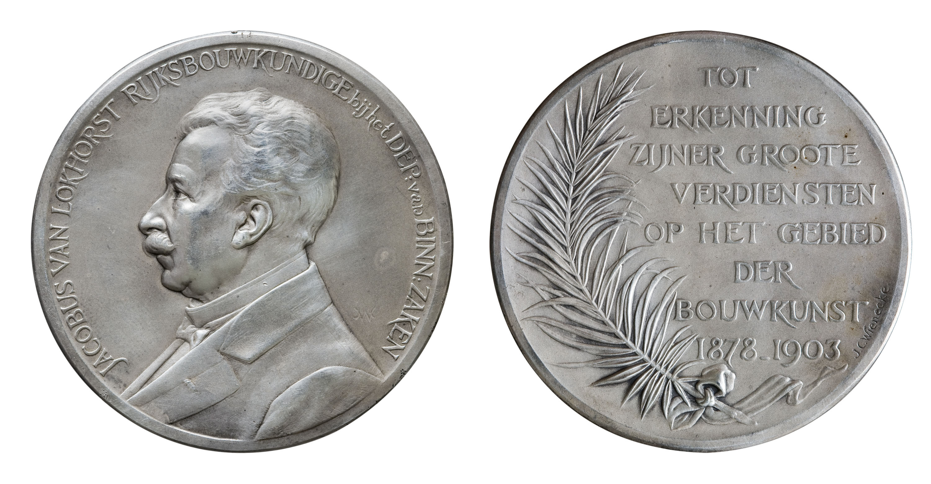 image for: Johann Cornelius Wienecke - A Jacob Van Lokhorst pel seu jubileu com arquitecte en cap - 1903