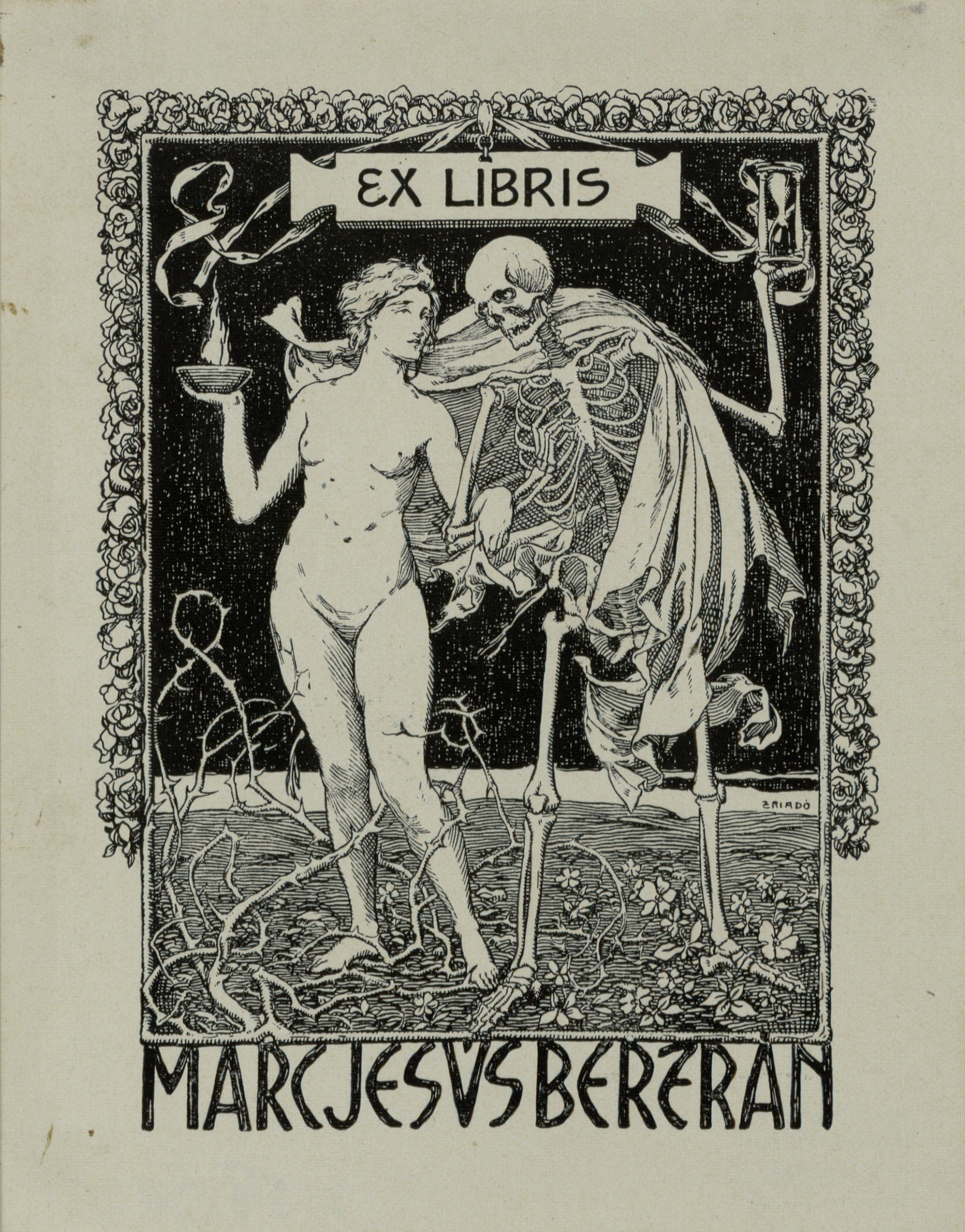 image for: Josep Triadó - Ex-libris Marc Jesús Bertrán - 1901