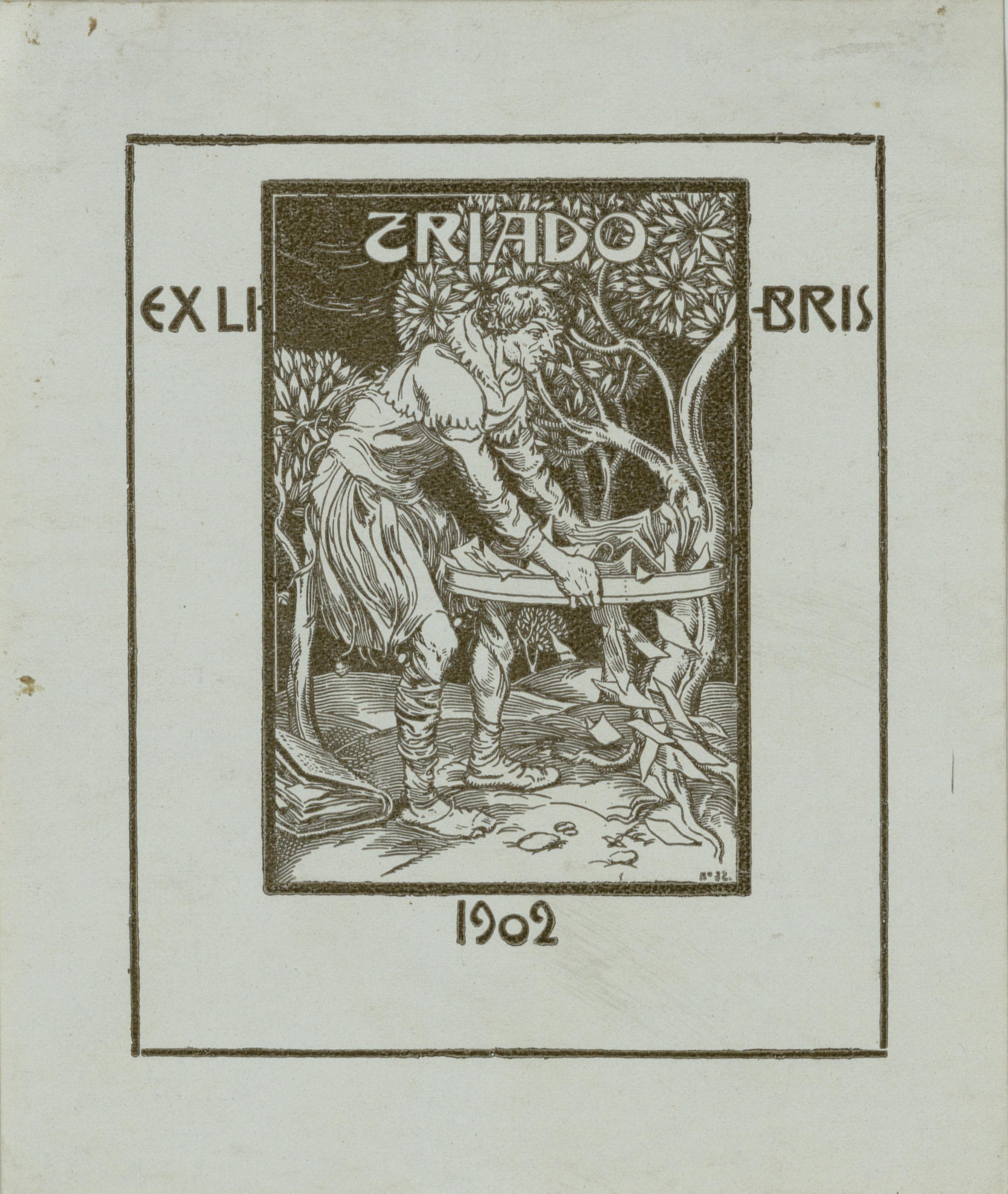 image for: Josep Triadó - Ex-libris Triado - 1902