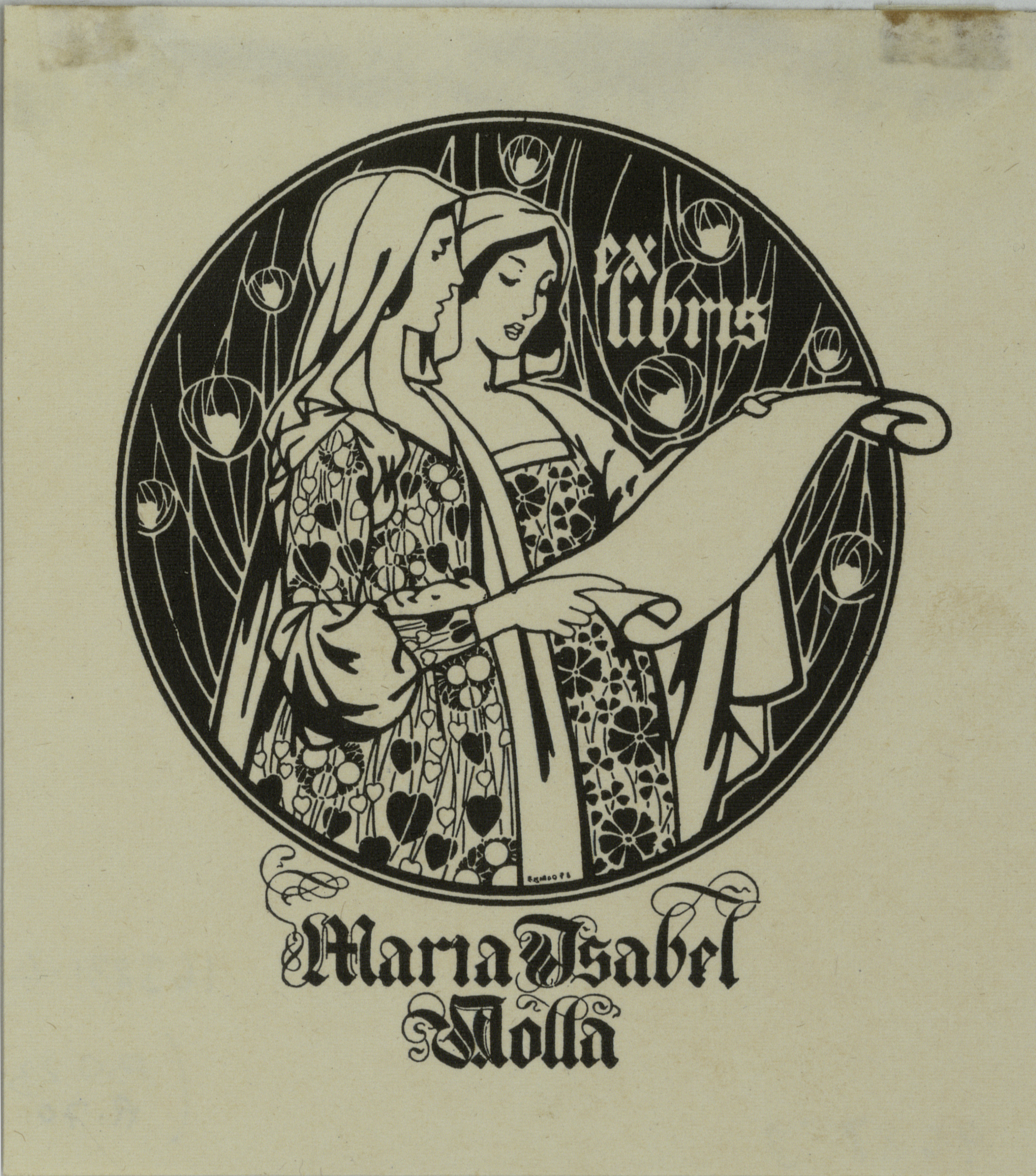 image for: Josep Triadó - Ex-libris Maria Isabel Nolla - 1904