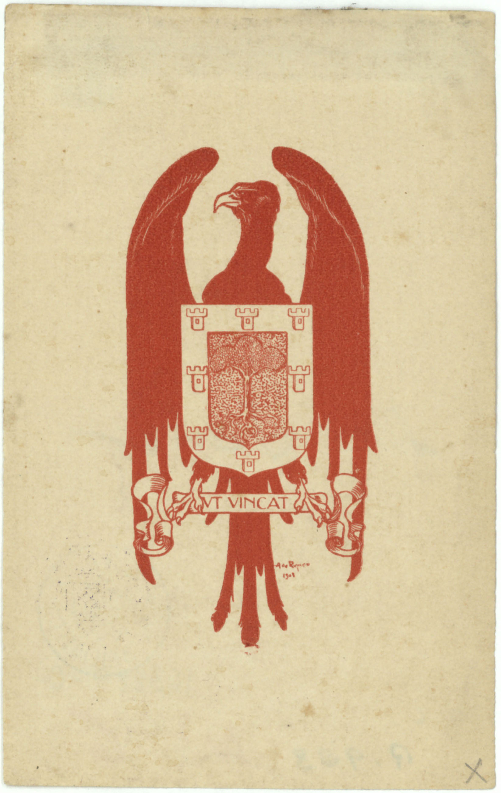 image for: Alexandre de Riquer - Ex-libris sense títol [Ignasi de Janer] - 1902 [?]
