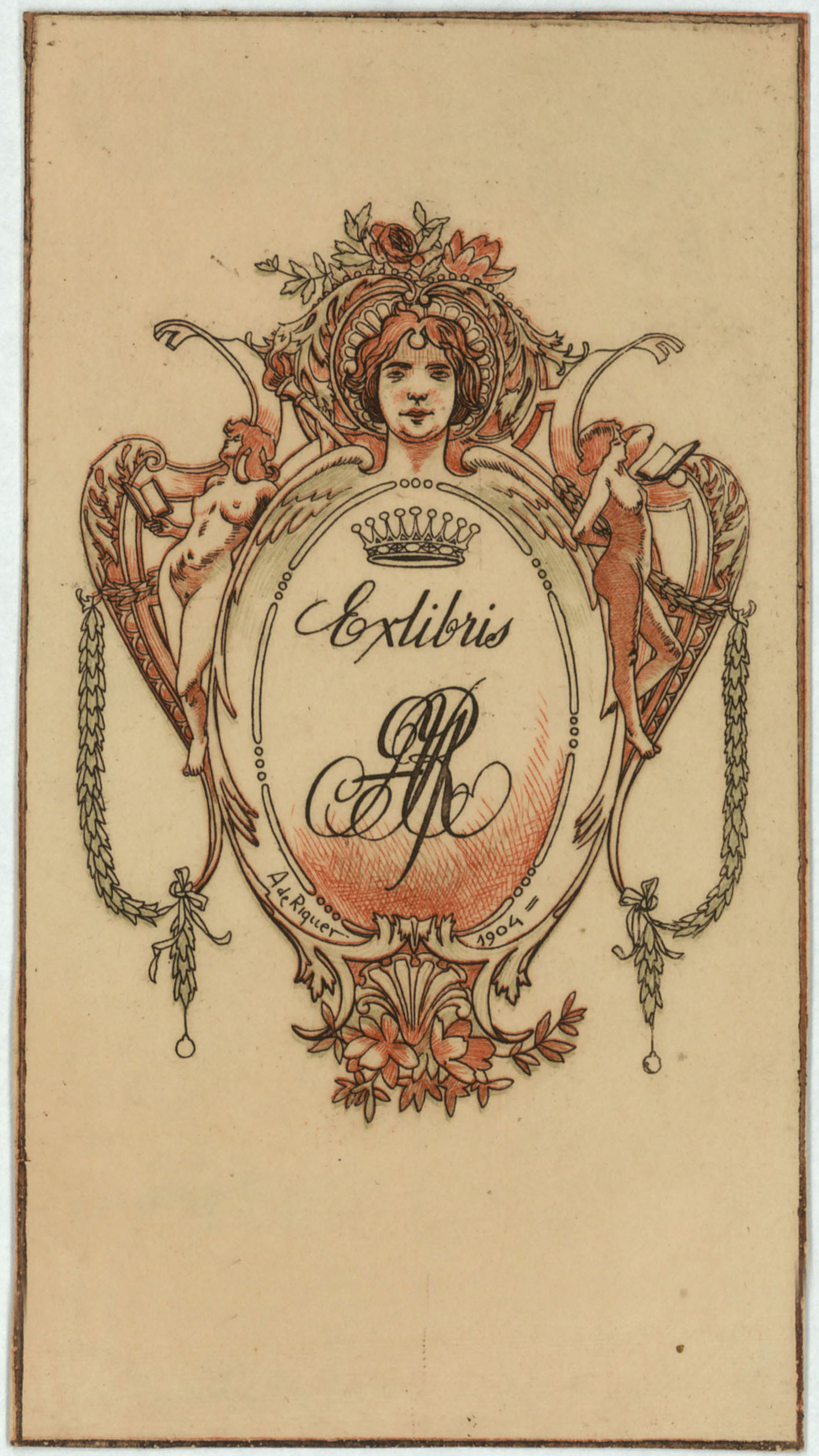 image for: Alexandre de Riquer - Ex-libris ARY [Alexandre de Riquer Ynglada] - 1904