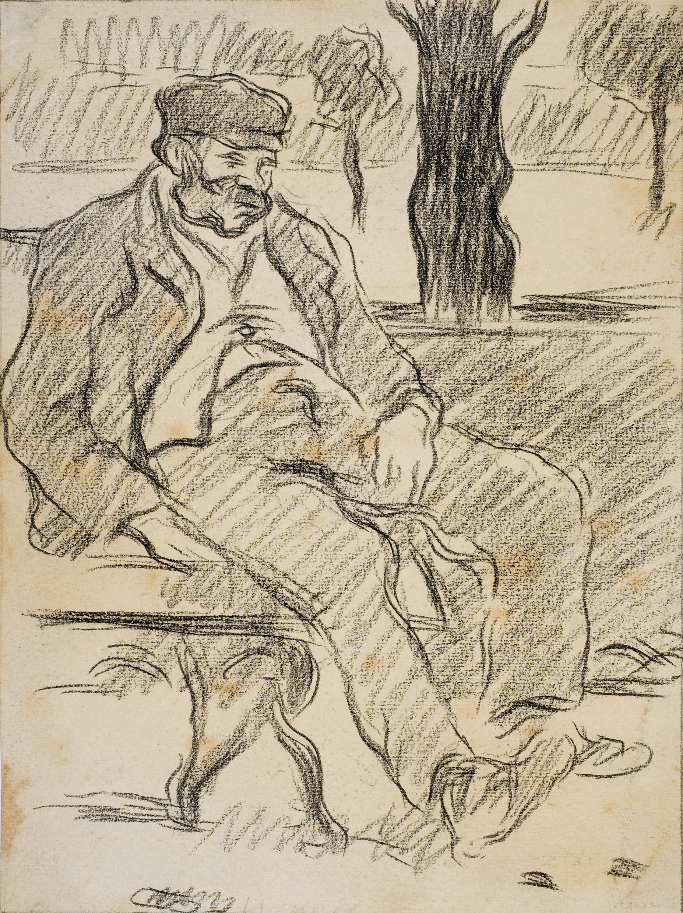 image for: Isidre Nonell - Home assegut (anvers) / Home assegut (revers) - Cap a 1890-1900