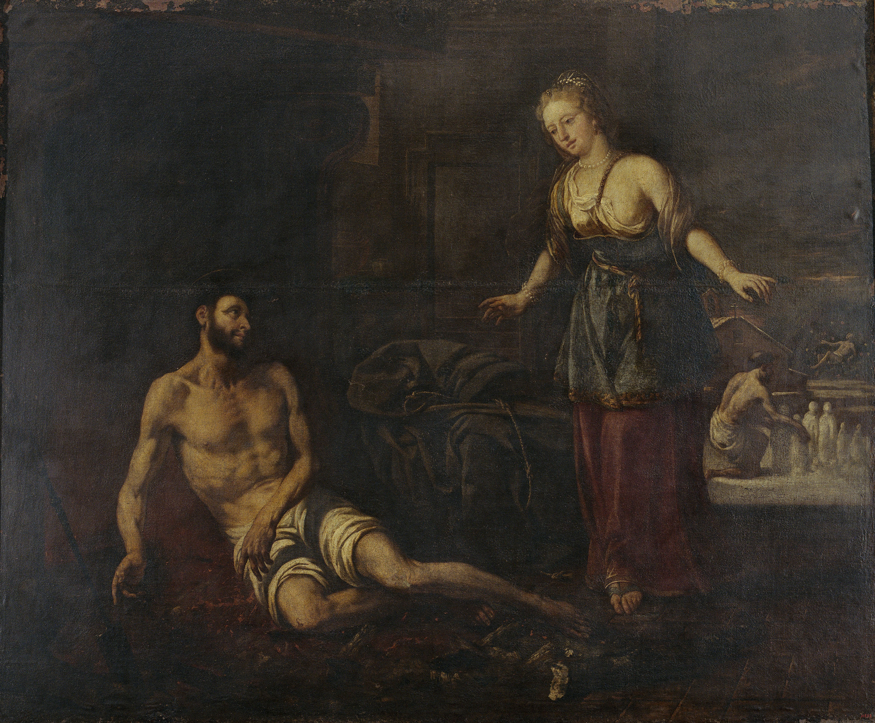 image for: Antoni Viladomat - Temptació de sant Francesc - Cap a 1729-1733