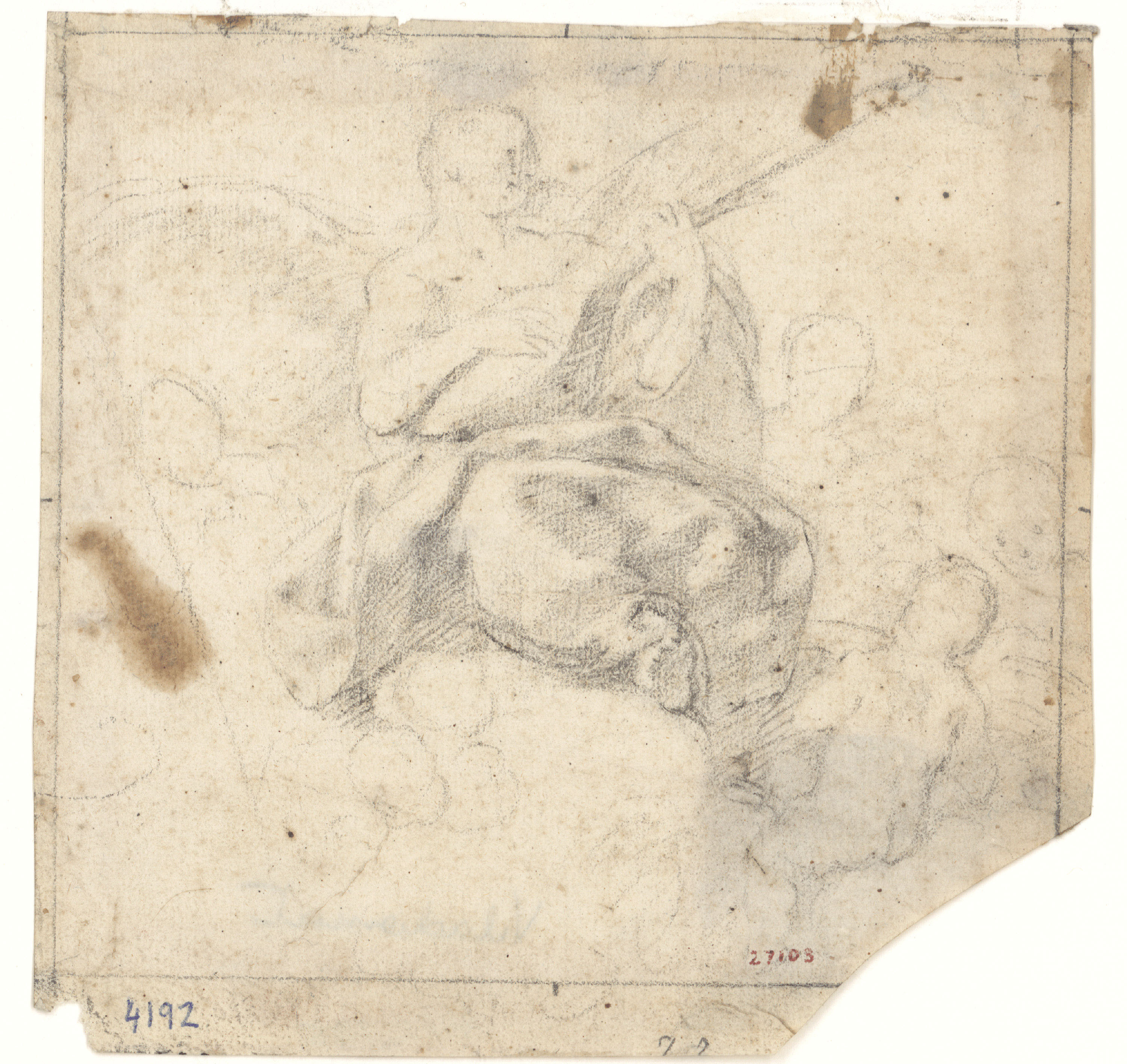 image for: Antoni Viladomat - Àngel músic - Cap a 1720-1740