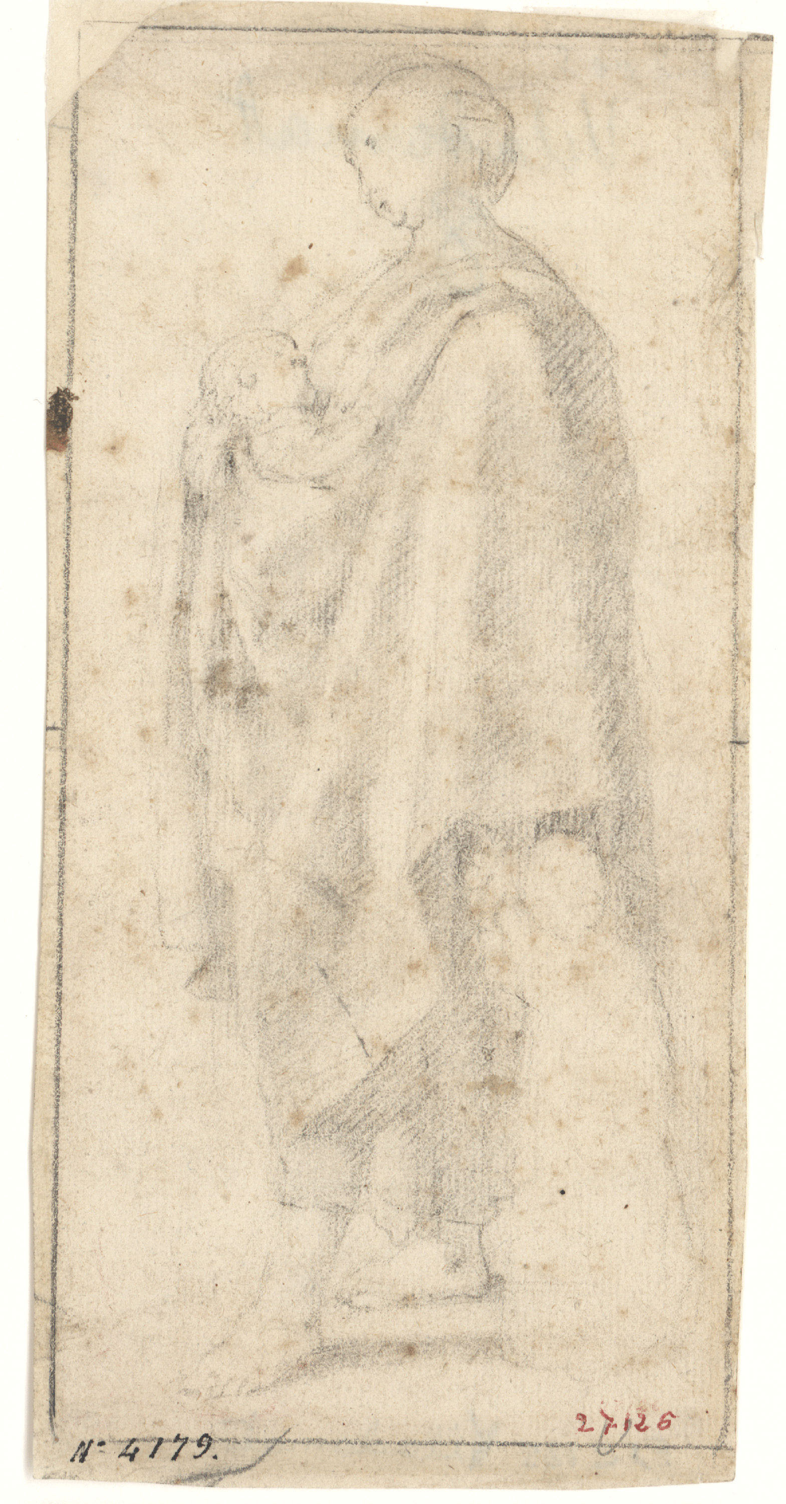 image for: Antoni Viladomat - Dona amb nen - Cap a 1720-1755