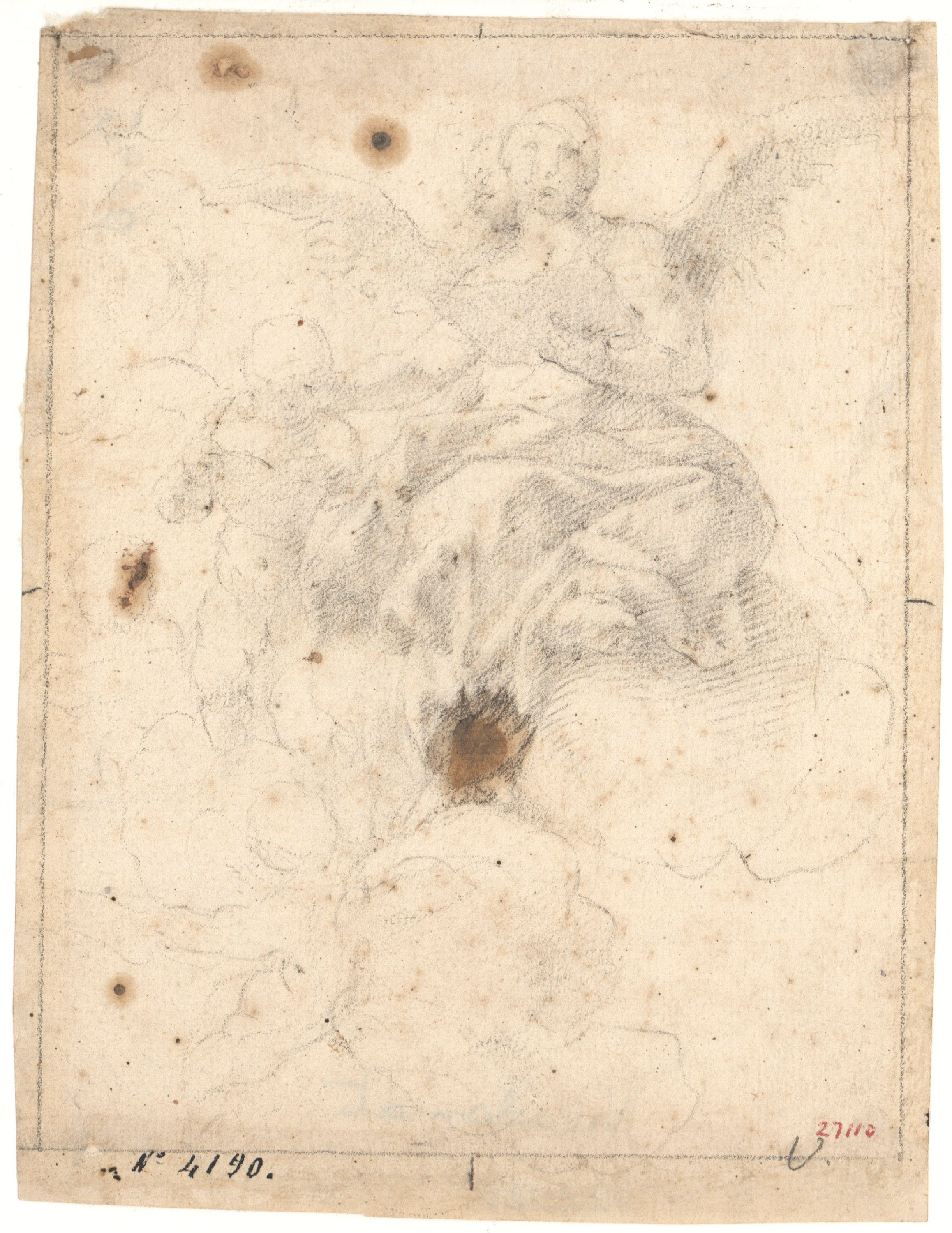 image for: Antoni Viladomat - Àngel - Cap a 1720-1740