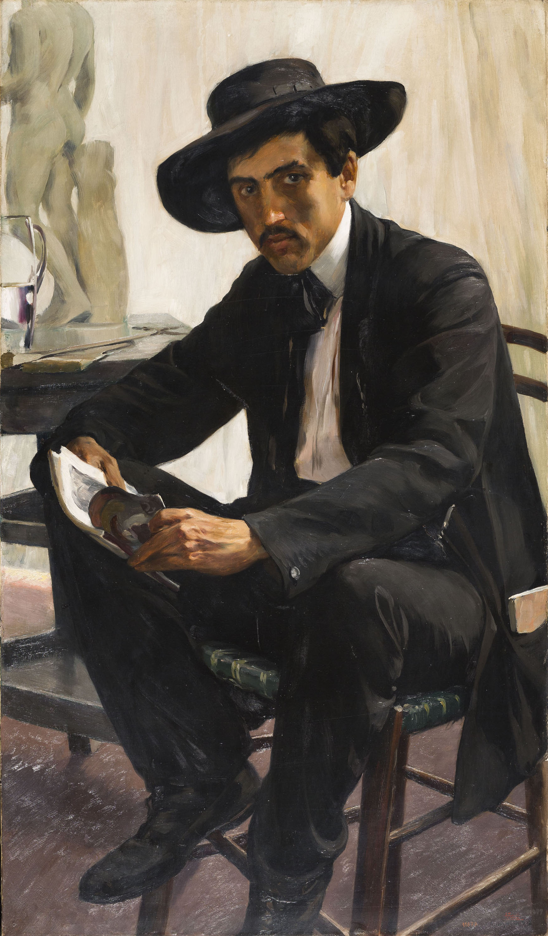 image for: Antoni Fabrés - L&#039;estudiant. Retrat del pintor Saturnino Herrán - 1908