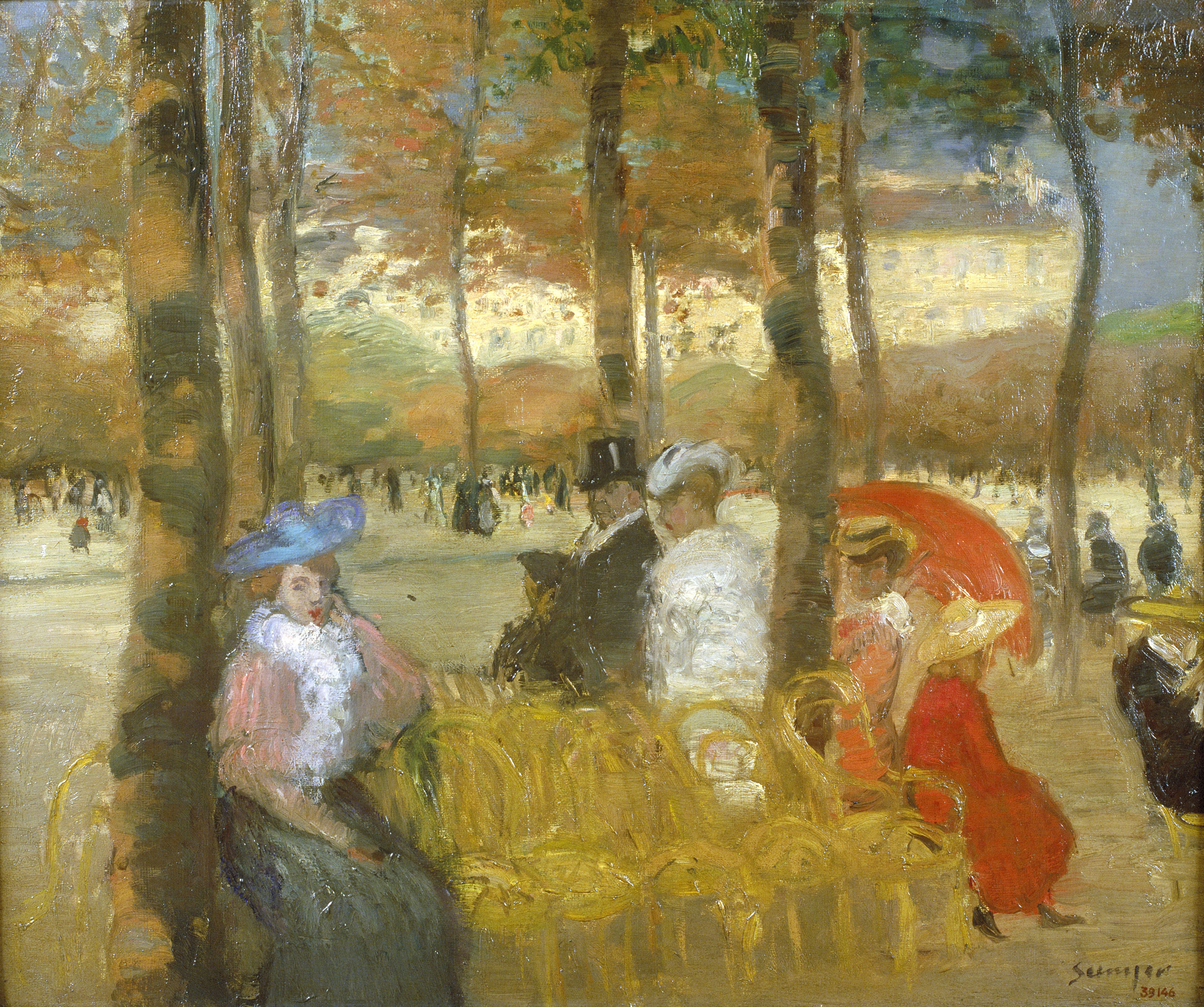 image for: Joaquim Sunyer - Jardins del Luxembourg - París, cap a 1905
