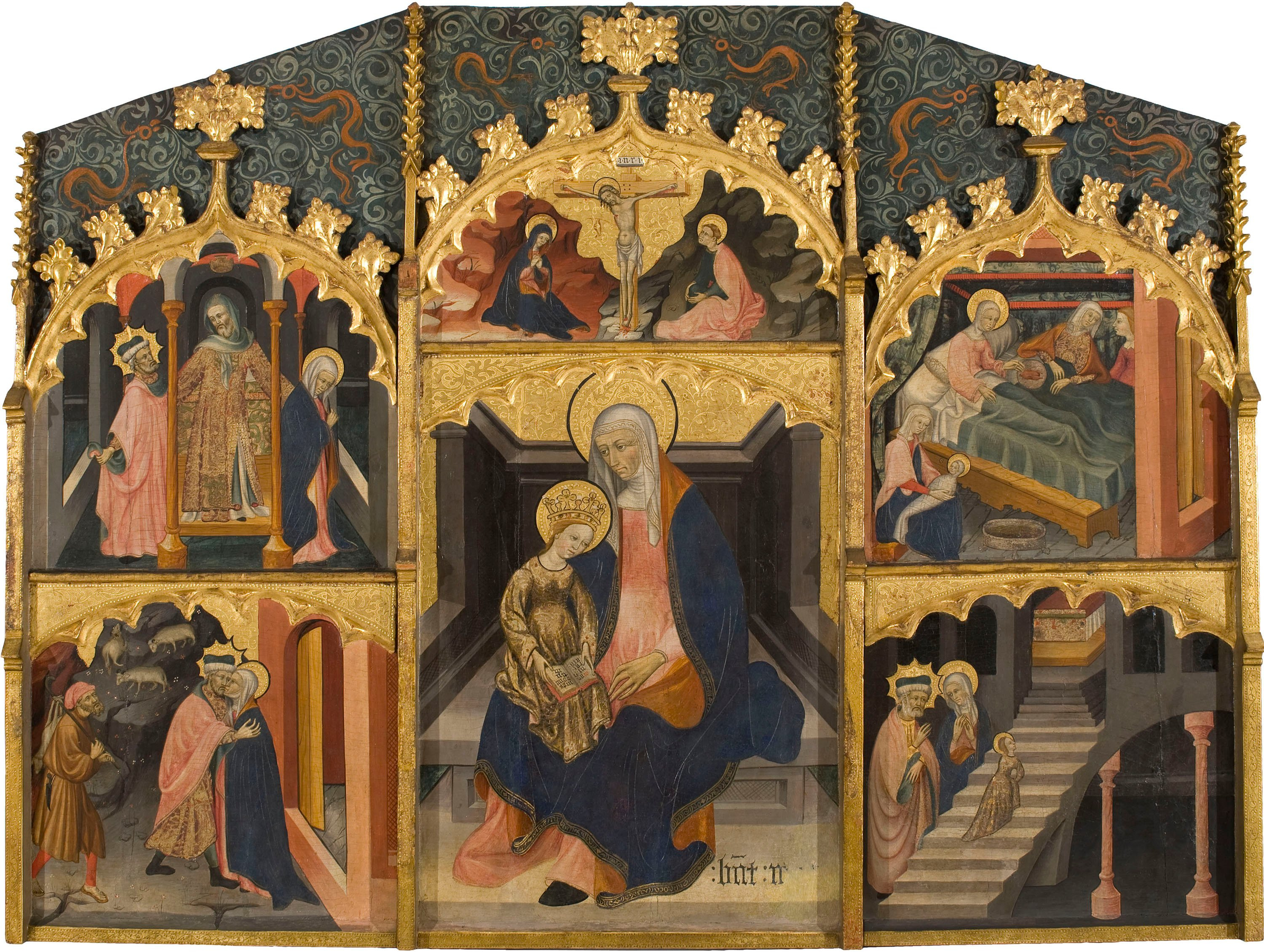 image for: Bernat Despuig - Retaule de santa Anna - Cap a 1440-1450